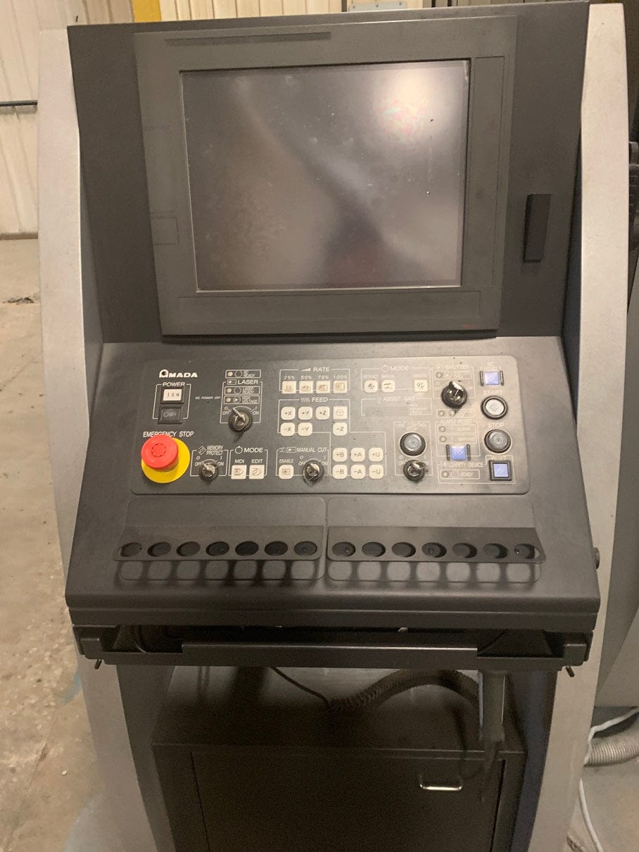 4000 Watt Amada FLCAJ 4020 Fiber Laser, 2014- 6' X 13' dual shuttle tables, low hours - Image 2