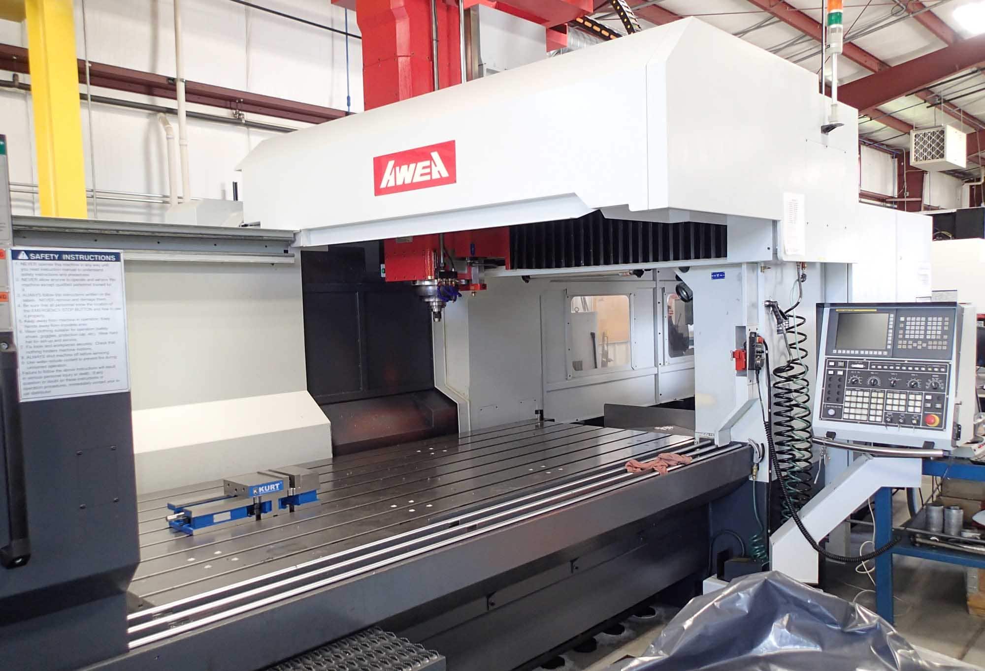 Yama Seiki Awea SP 3016 Vertical Bridge Mill, 2017- 128" x 60" Table, Fanuc, 1,000 PSI TSC, Low Hours - Image 4