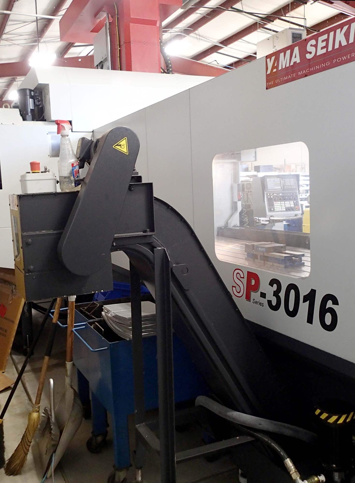 Yama Seiki Awea SP 3016 Vertical Bridge Mill, 2017- 128" x 60" Table, Fanuc, 1,000 PSI TSC, Low Hours - Image 12
