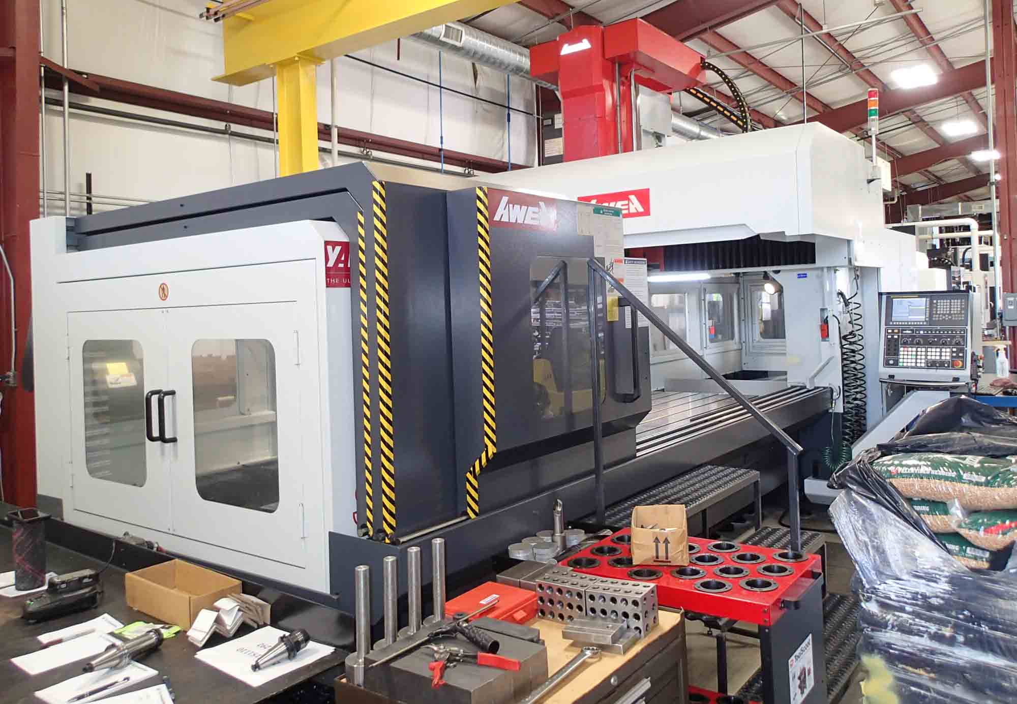 Yama Seiki Awea SP 3016 Vertical Bridge Mill, 2017- 128" x 60" Table, Fanuc, 1,000 PSI TSC, Low Hours - Image 2