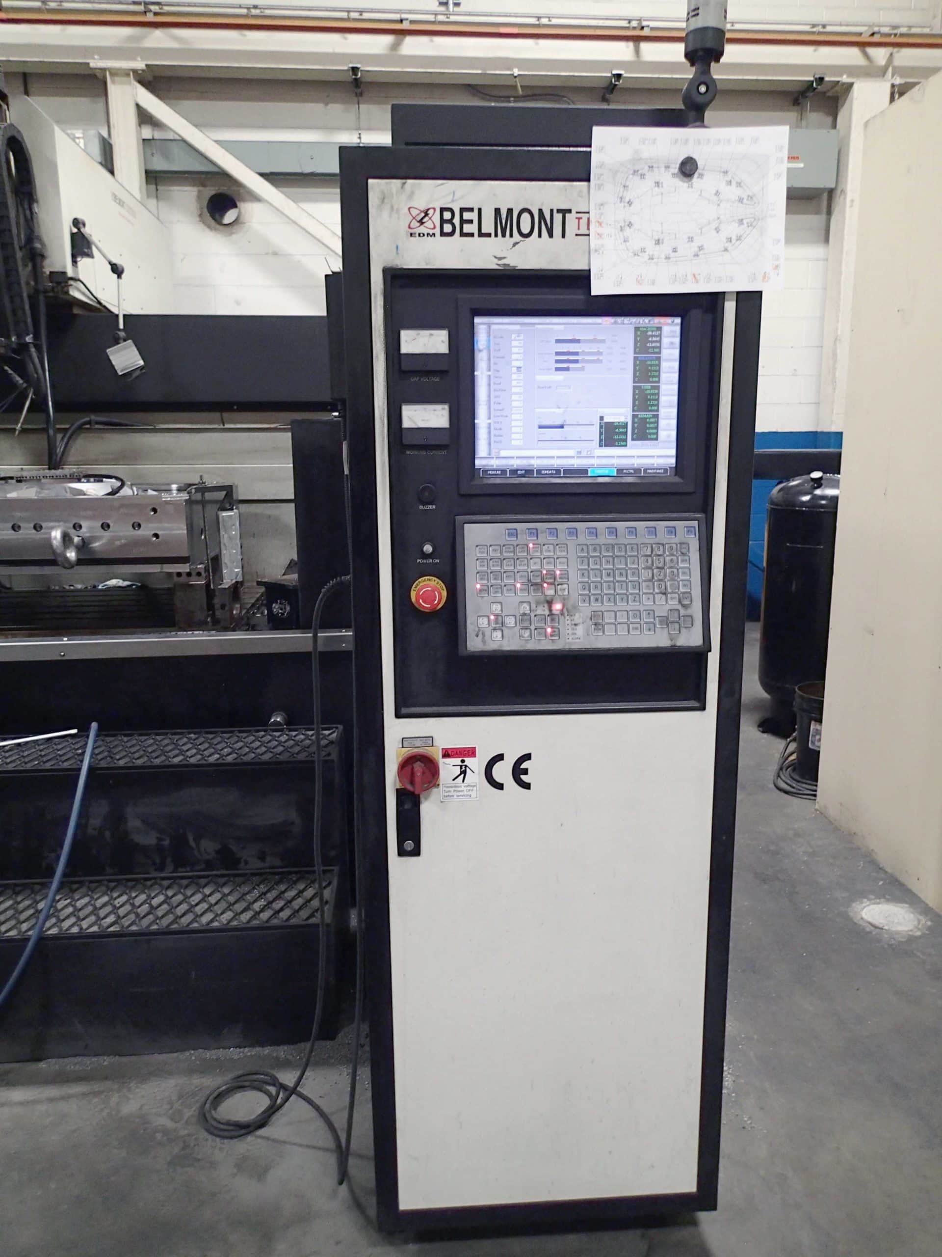 Belmont MX-166W CNC Sinker EDM, 2014 - 200 Amp, 8 ATC, 51" x 28", C-Axis - Image 2