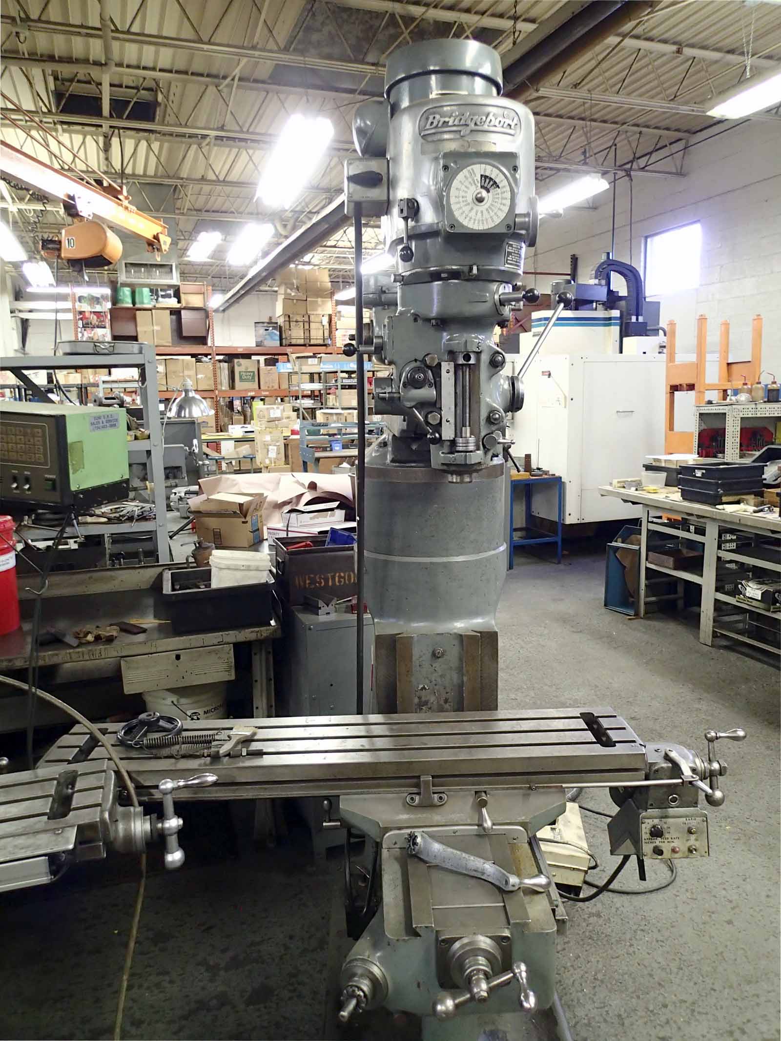 Bridgeport Series 1 Mill- 1.5 HP, Shaper Head, Power Feed, Collets - Image 2