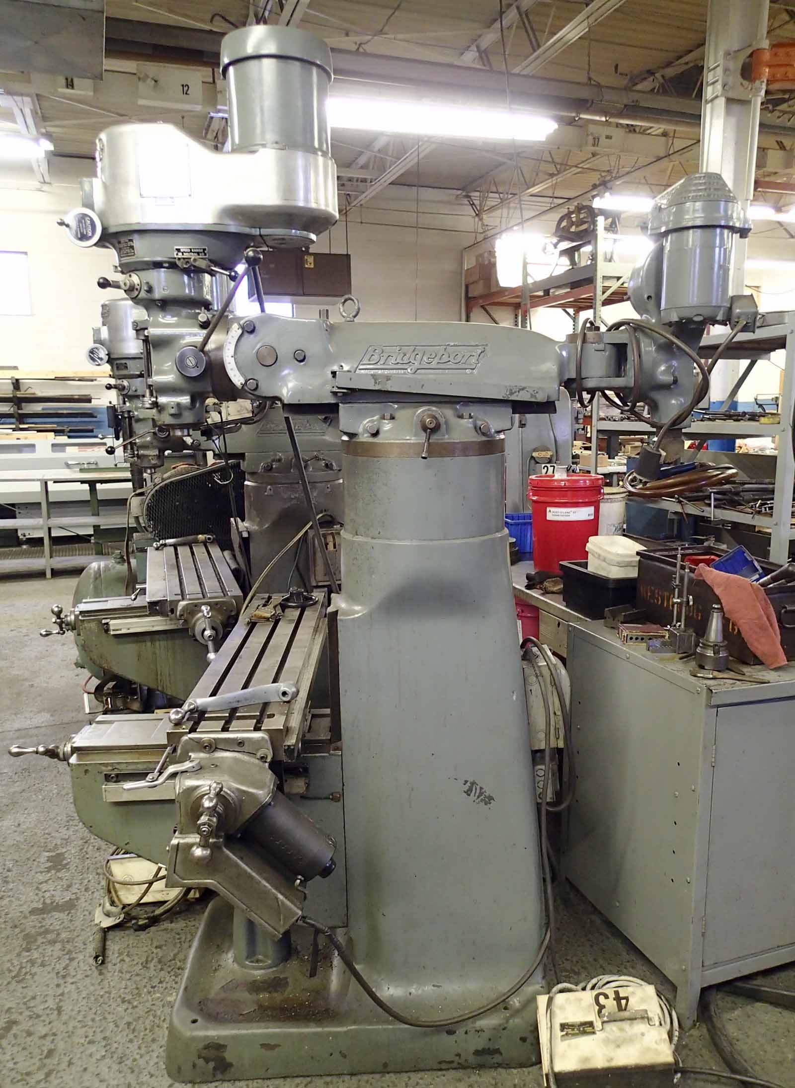 Bridgeport Series 1 Mill- 1.5 HP, Shaper Head, Power Feed, Collets