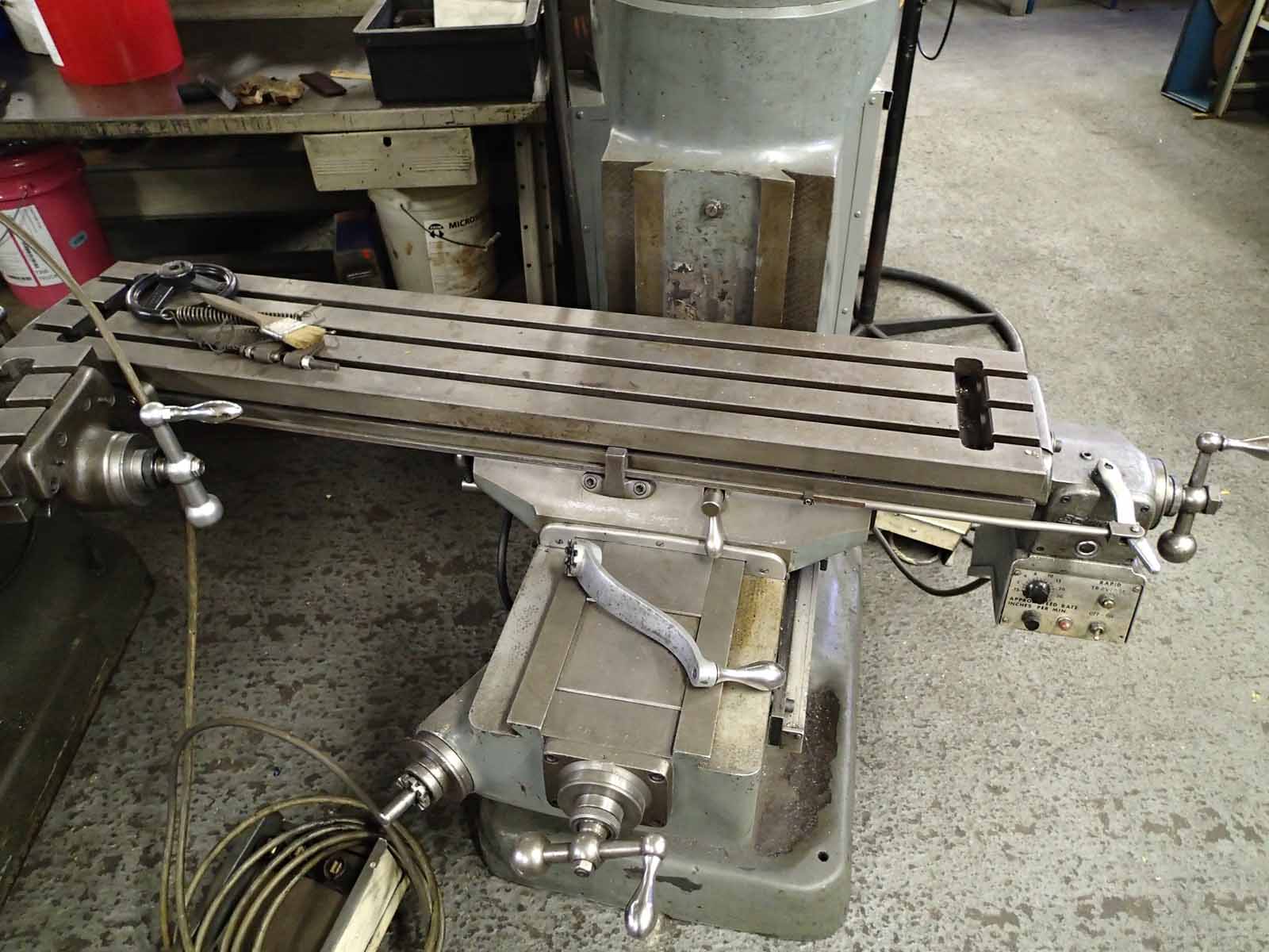 Bridgeport Series 1 Mill- 1.5 HP, Shaper Head, Power Feed, Collets - Image 7