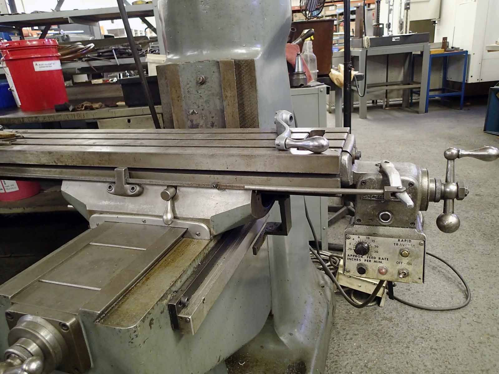 Bridgeport Series 1 Mill- 1.5 HP, Shaper Head, Power Feed, Collets - Image 6