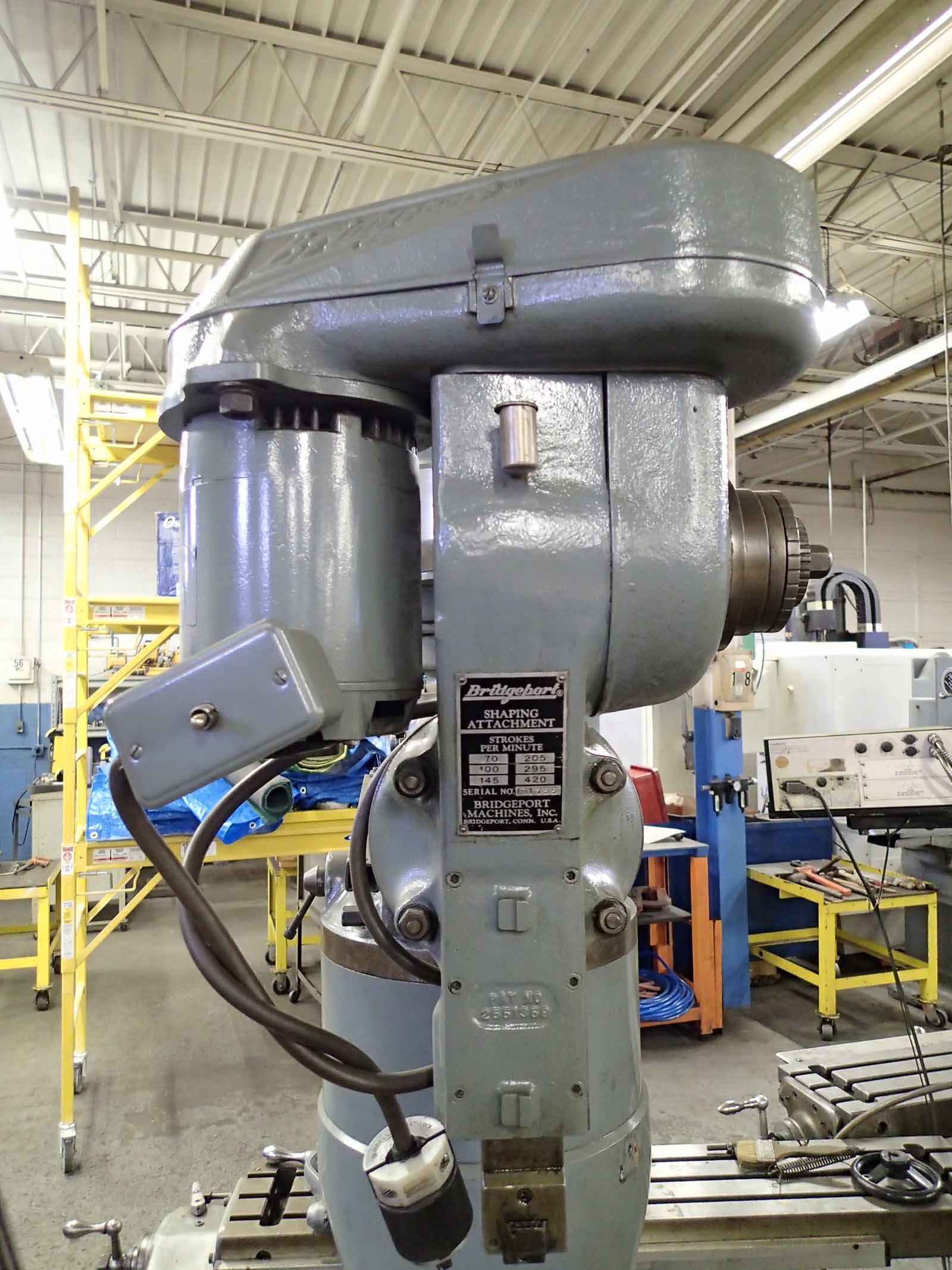 Bridgeport Series 1 Mill- 1.5 HP, Shaper Head, Power Feed, Collets - Image 5