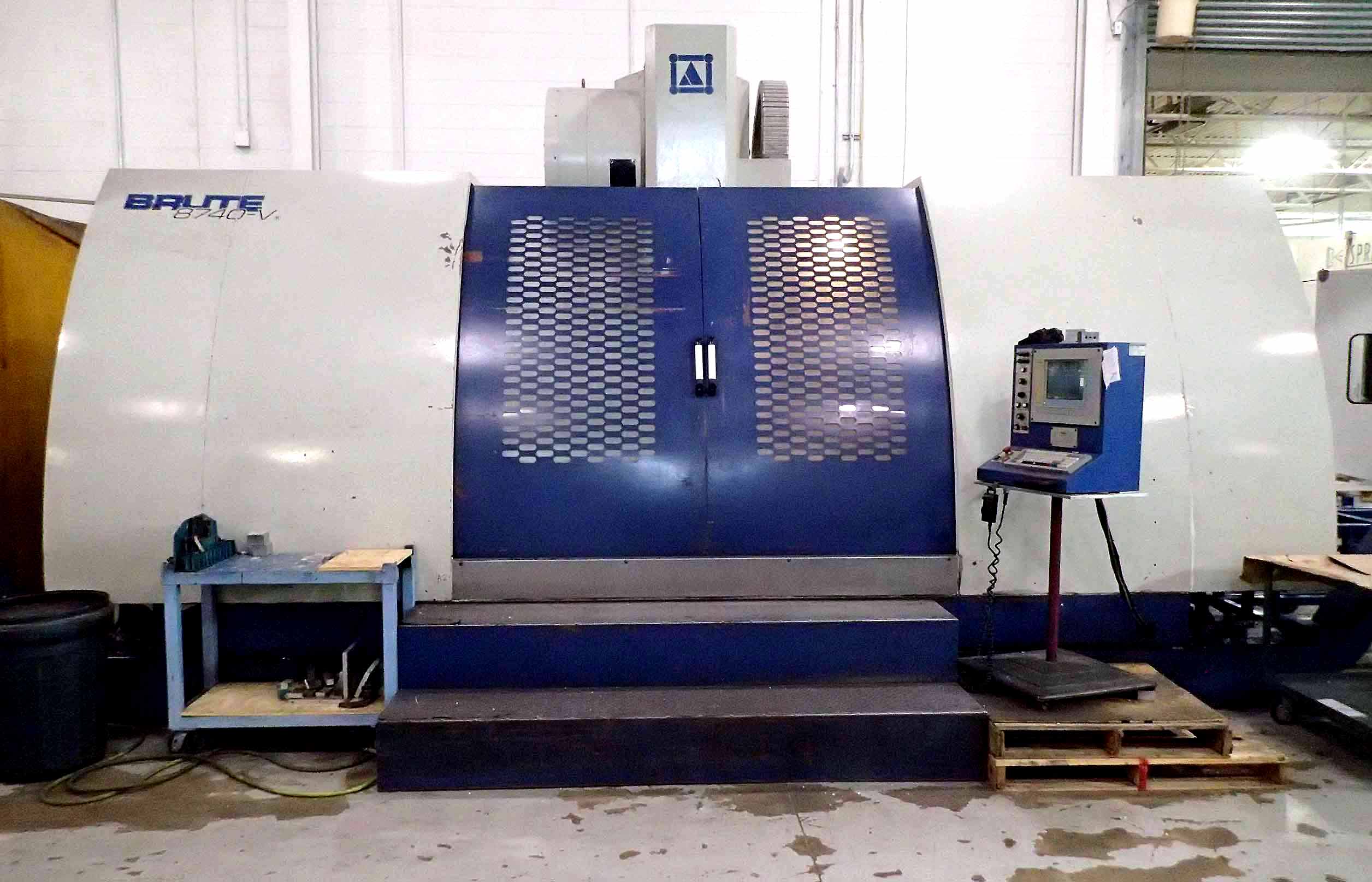 Brute 8740-V Vertical Machining Center- 87” x 40” Table, 50 Taper