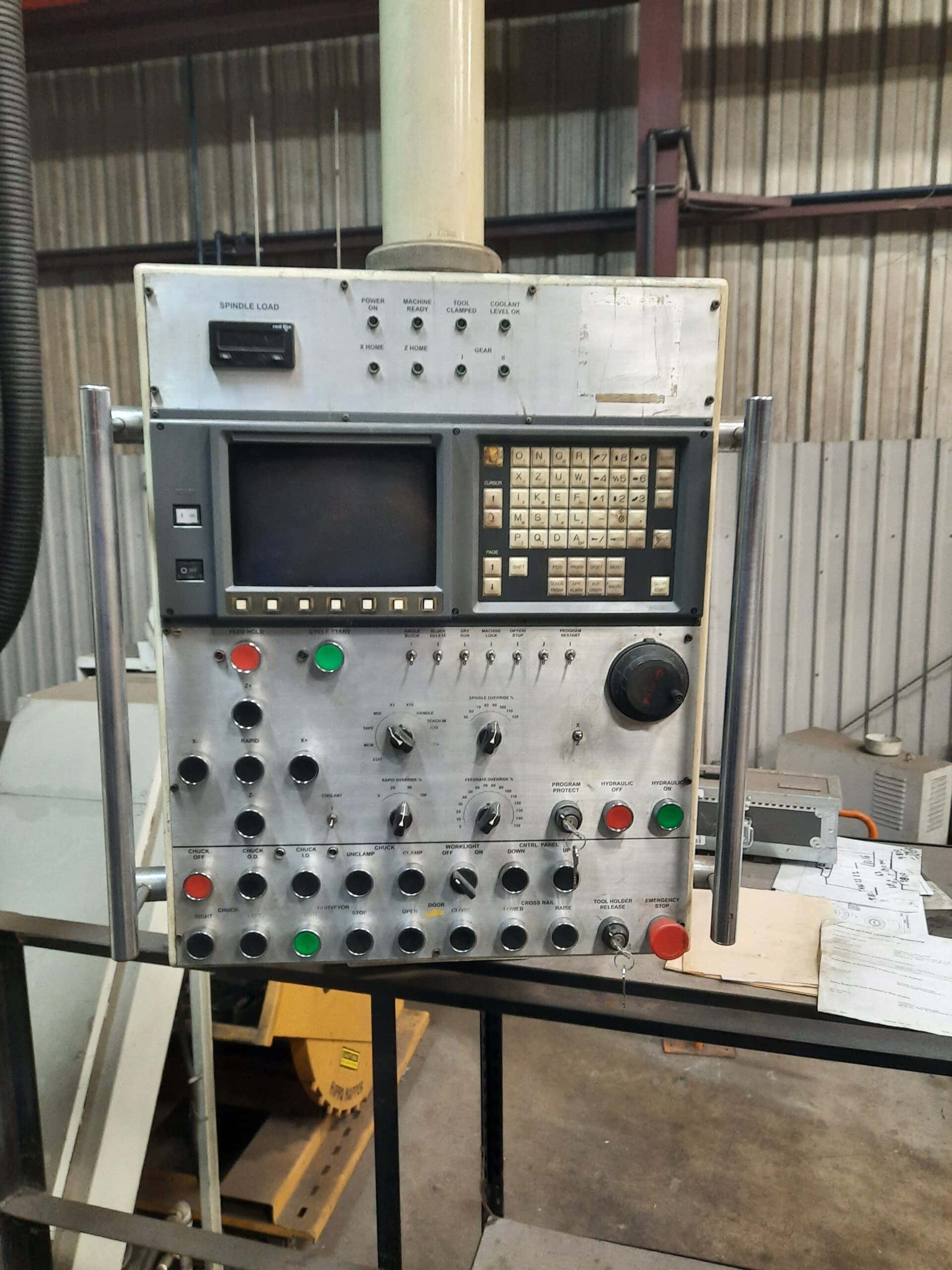Toshulin SKIQ-12 VTL, 1996 - 50" 4 Jaw Chuck, Chip Conveyor - Image 2