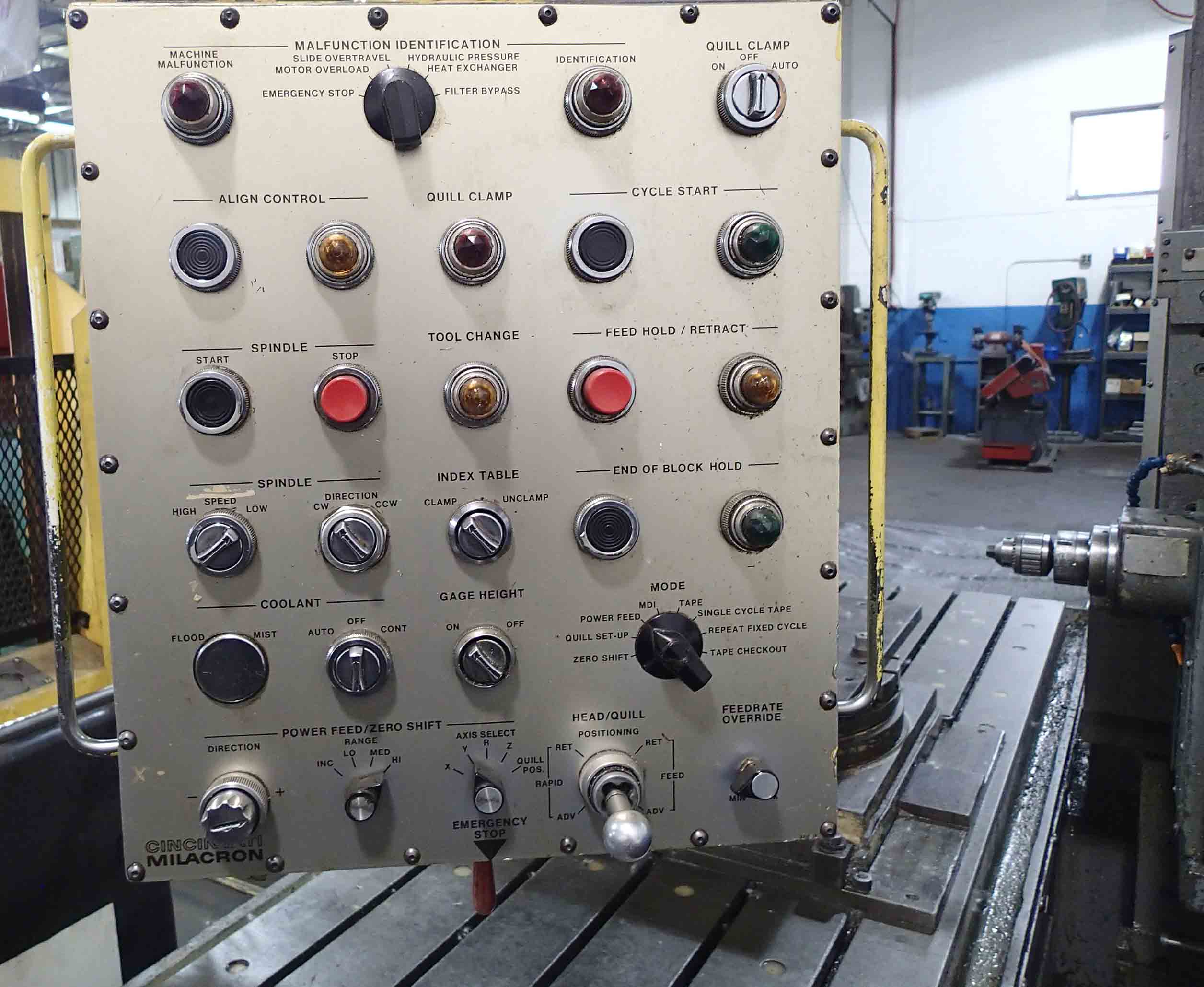Cincinnati Milacron 5H- 2500 NC Horizontal Boring Mill- 6" Spindle, 40" x 100" Table, 20" Rotary, Acramatic 8-D CNC - Image 6
