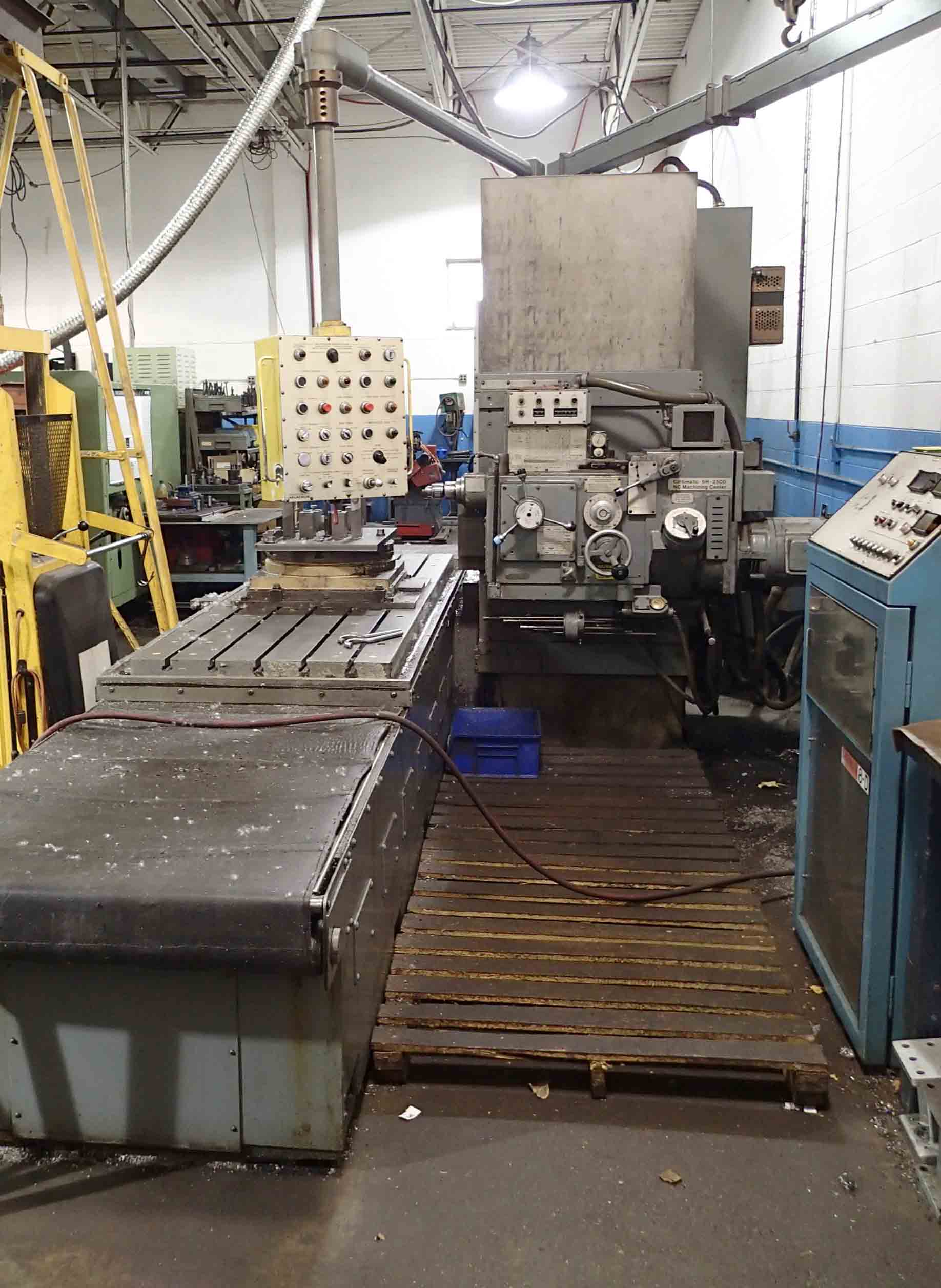 Cincinnati Milacron 5H- 2500 NC Horizontal Boring Mill- 6" Spindle, 40" x 100" Table, 20" Rotary, Acramatic 8-D CNC - Image 7