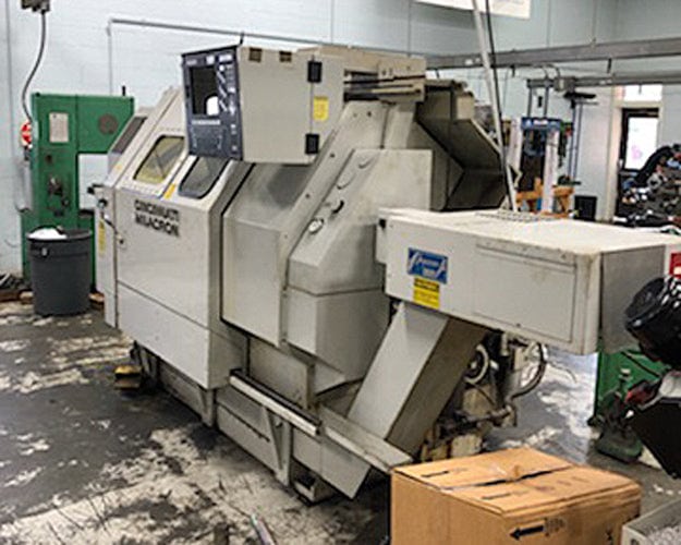 Cincinnati Milacron 1212 Cinturn UTC CNC Lathe, 1986 - Tailstock, Conveyor - Image 2