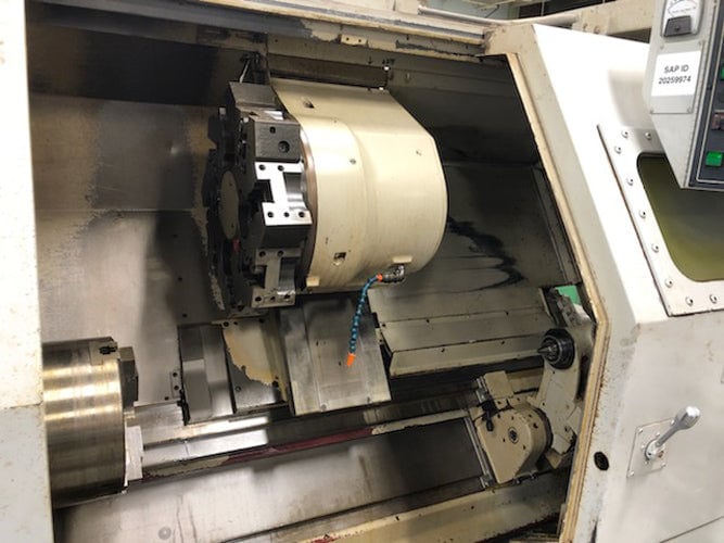 Cincinnati Milacron 1212 Cinturn UTC CNC Lathe, 1986 - Tailstock, Conveyor - Image 4