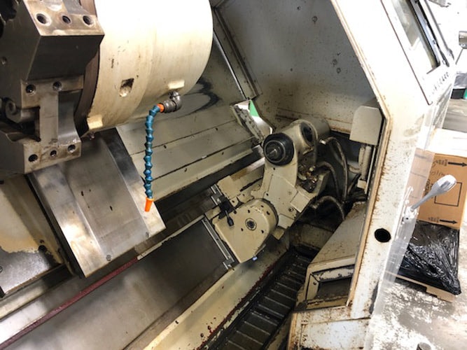 Cincinnati Milacron 1212 Cinturn UTC CNC Lathe, 1986 - Tailstock, Conveyor - Image 6