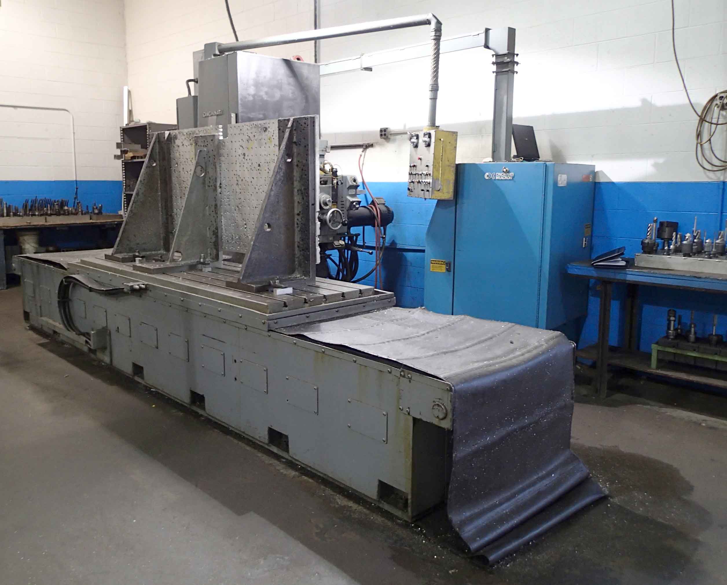 Cincinnati Milacron 2H-100 Horizontal Boring Mill- 6" Spindle, 40" x 100" Table, 20" Rotary, Acramatic 5 CNC