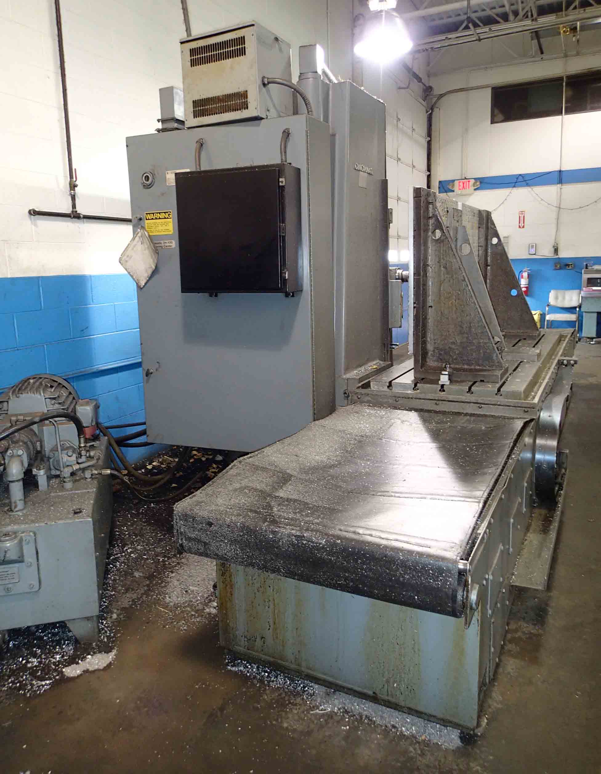 Cincinnati Milacron 2H-100 Horizontal Boring Mill- 6" Spindle, 40" x 100" Table, 20" Rotary, Acramatic 5 CNC - Image 9