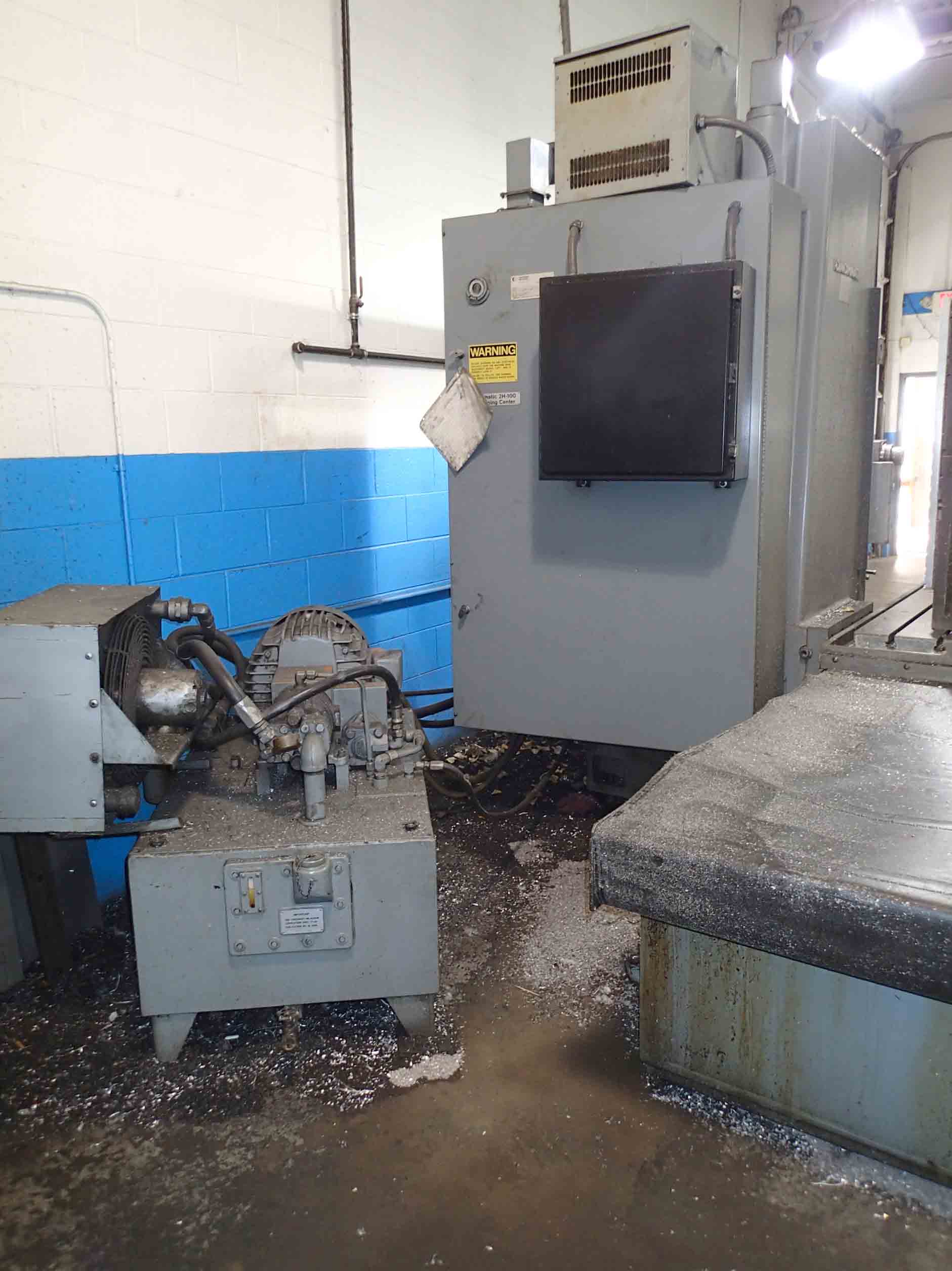 Cincinnati Milacron 2H-100 Horizontal Boring Mill- 6" Spindle, 40" x 100" Table, 20" Rotary, Acramatic 5 CNC - Image 10