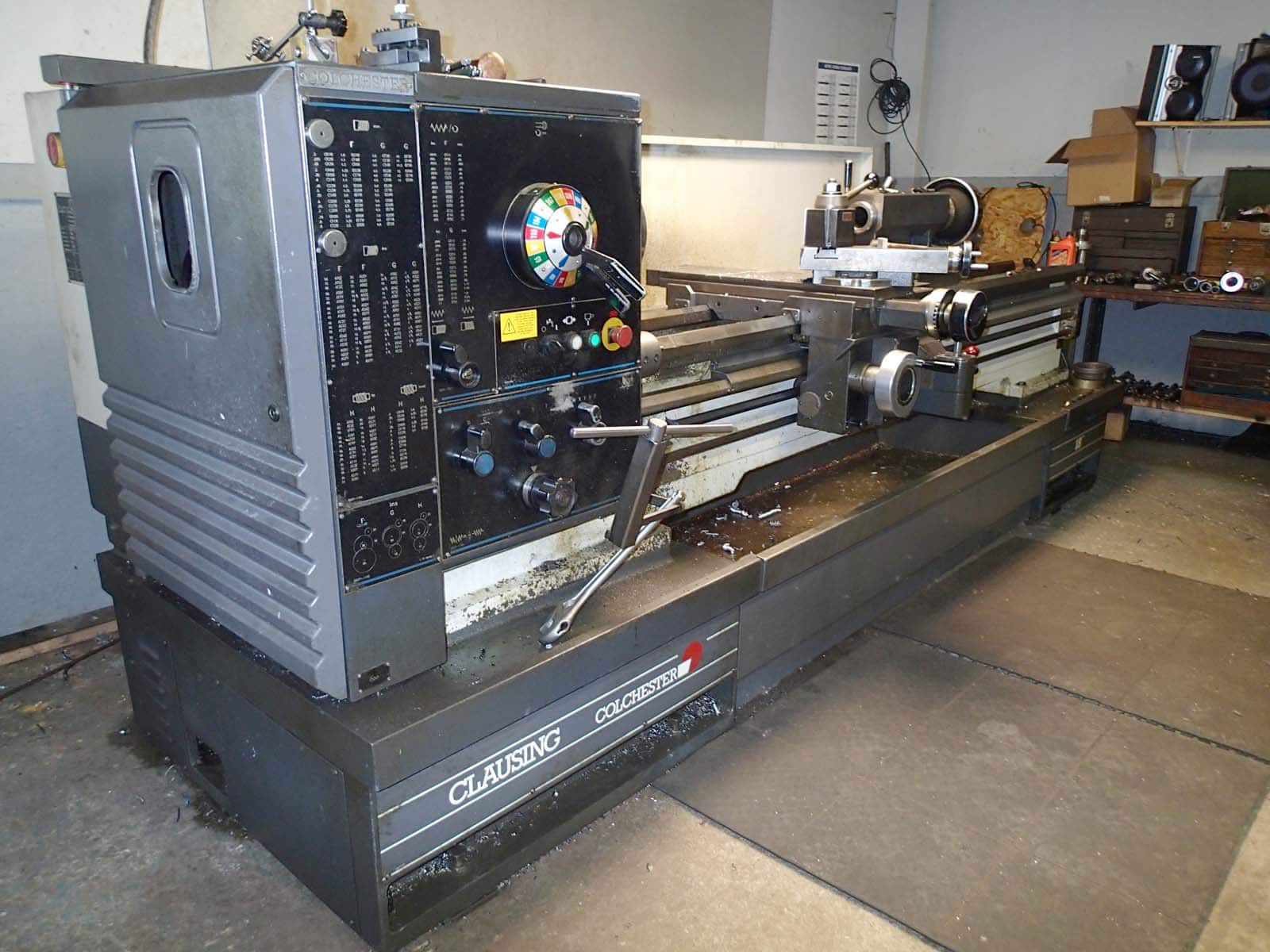Clausing Colchester Mascot GH 18” x 80” Geared Head Lathe, 1995 - Tailstock, Chuck - Image 2