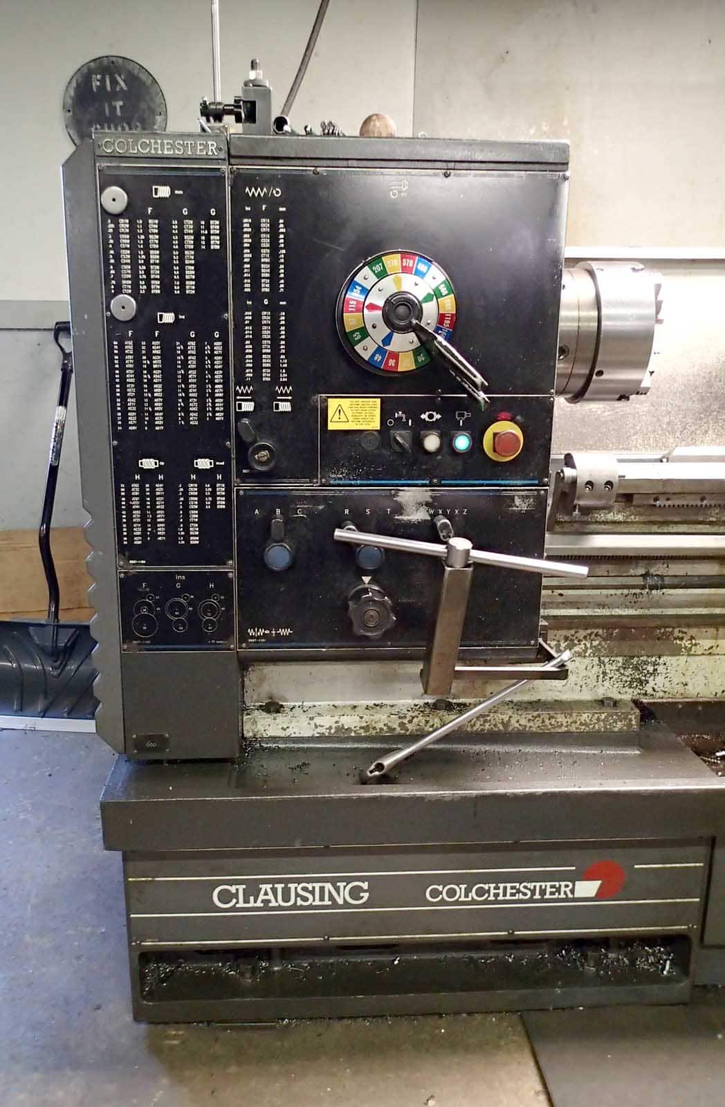 Clausing Colchester Mascot GH 18” x 80” Geared Head Lathe, 1995 - Tailstock, Chuck - Image 3