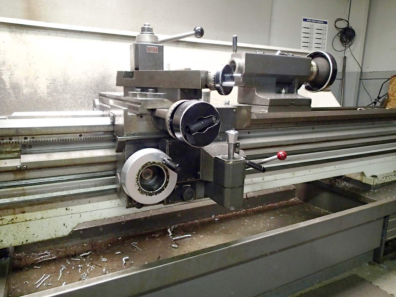Clausing Colchester Mascot GH 18” x 80” Geared Head Lathe, 1995 - Tailstock, Chuck - Image 6