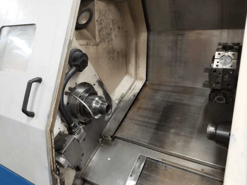Doosan 1500SY CNC Lathe, 2004 - Live Tooling, Full C, Y-axis contouring, Tool Pre-setter, Parts Catcher - Image 3