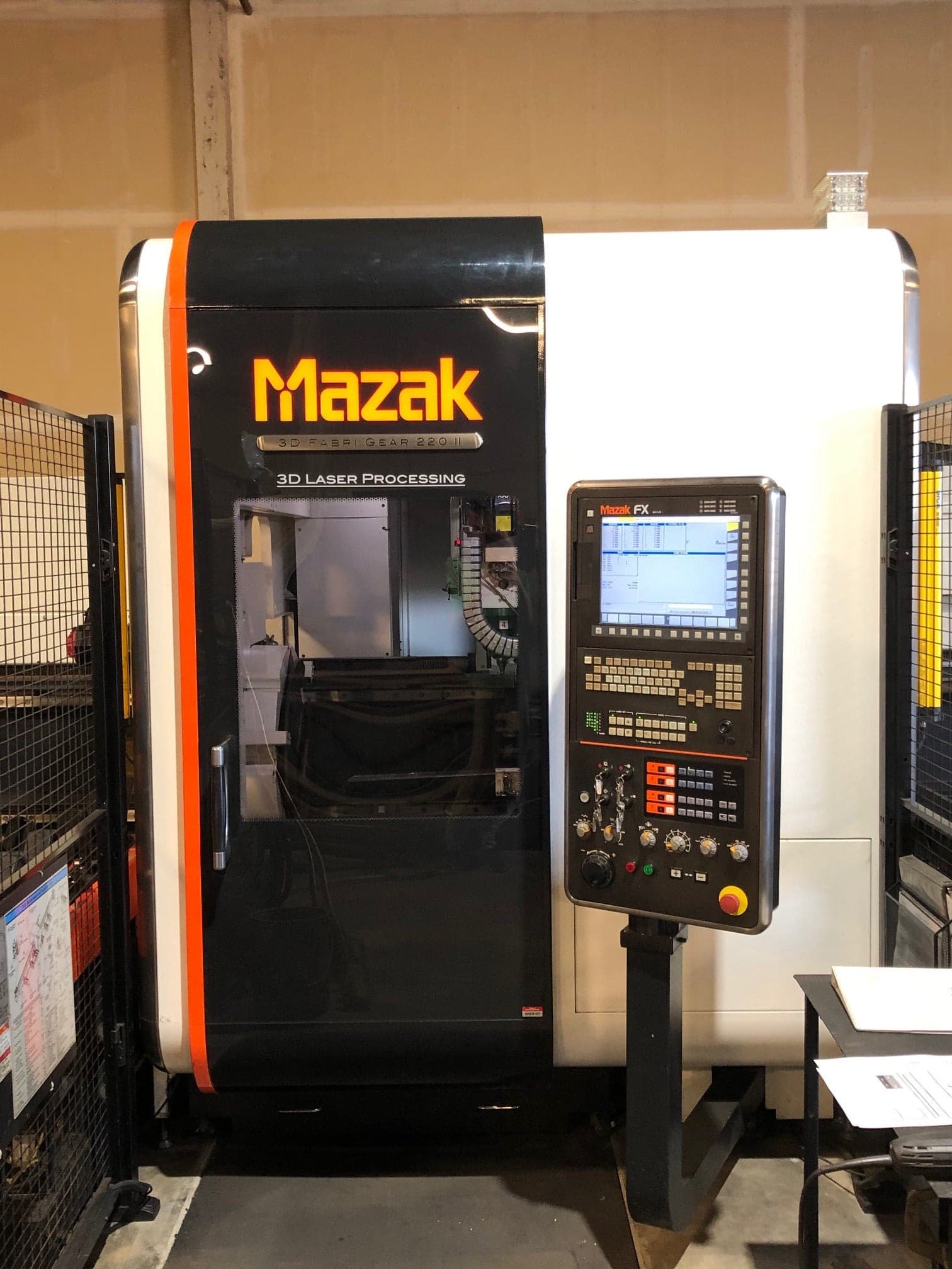 4000 Watt Mazak 3D Fabri Gear 220 II CO2 Tube Laser, 2014- 26' X 8.6", Auto load - Image 5