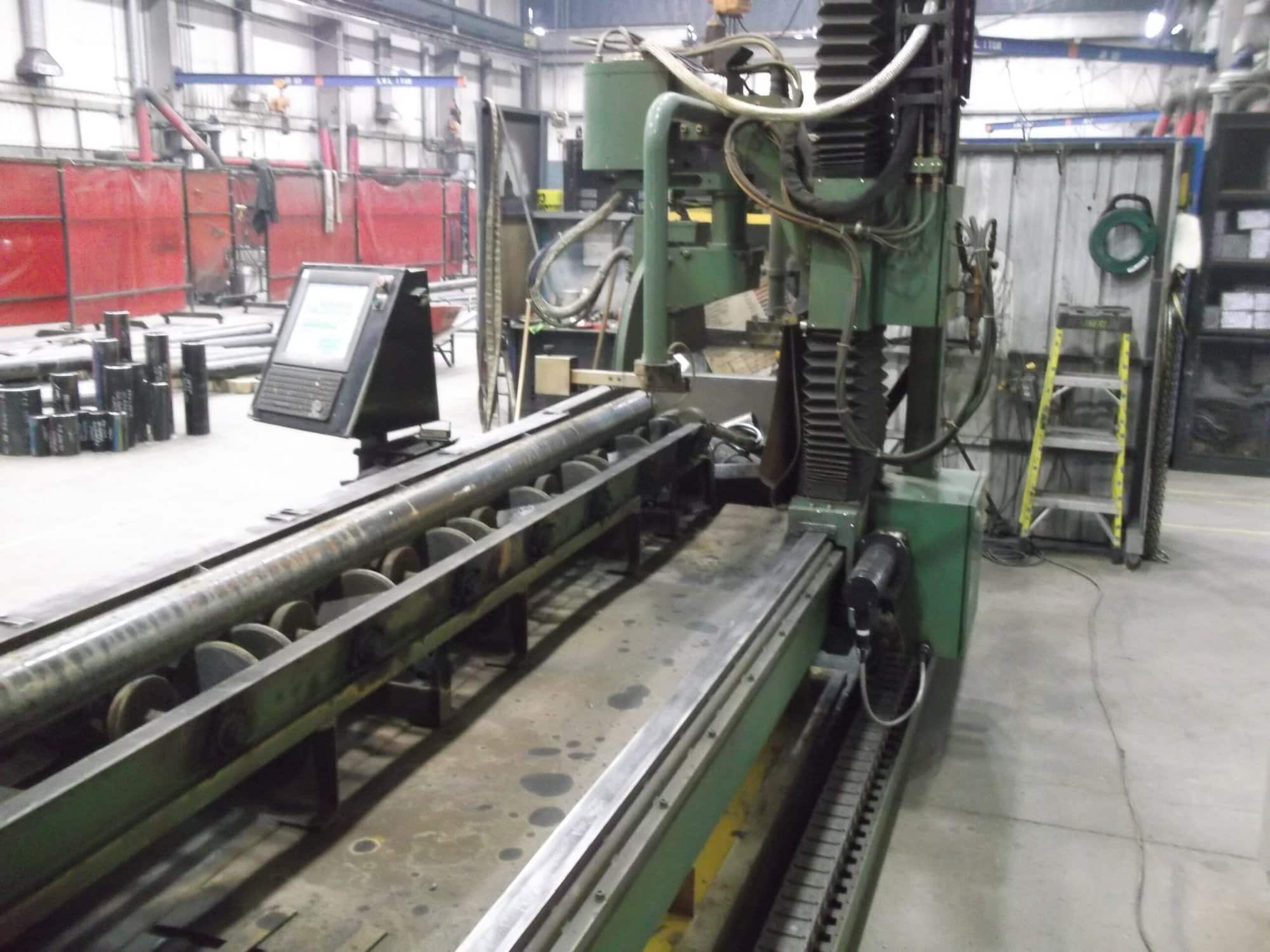 Vernon Pipe Profiler MPM, 2010- Hypertherm HPR 260XD, 24" Pipe Cap, 5-Axis Profiling Carriage 41.5ft Cap. - Image 5