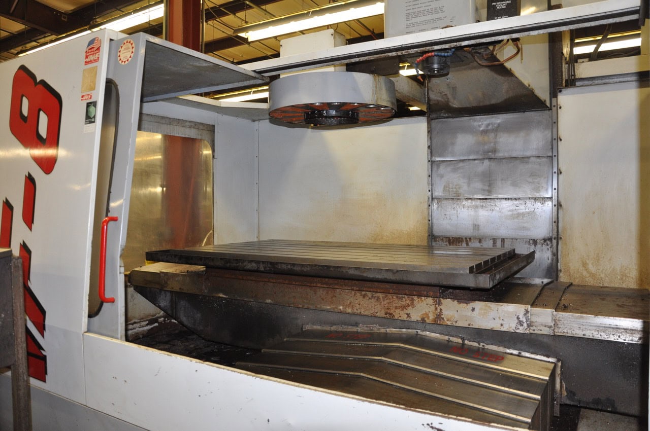 Haas VF-8 VMC, 1999- Chip Auger, Rigid Tapping, Programable Coolant Nozzle - Image 14