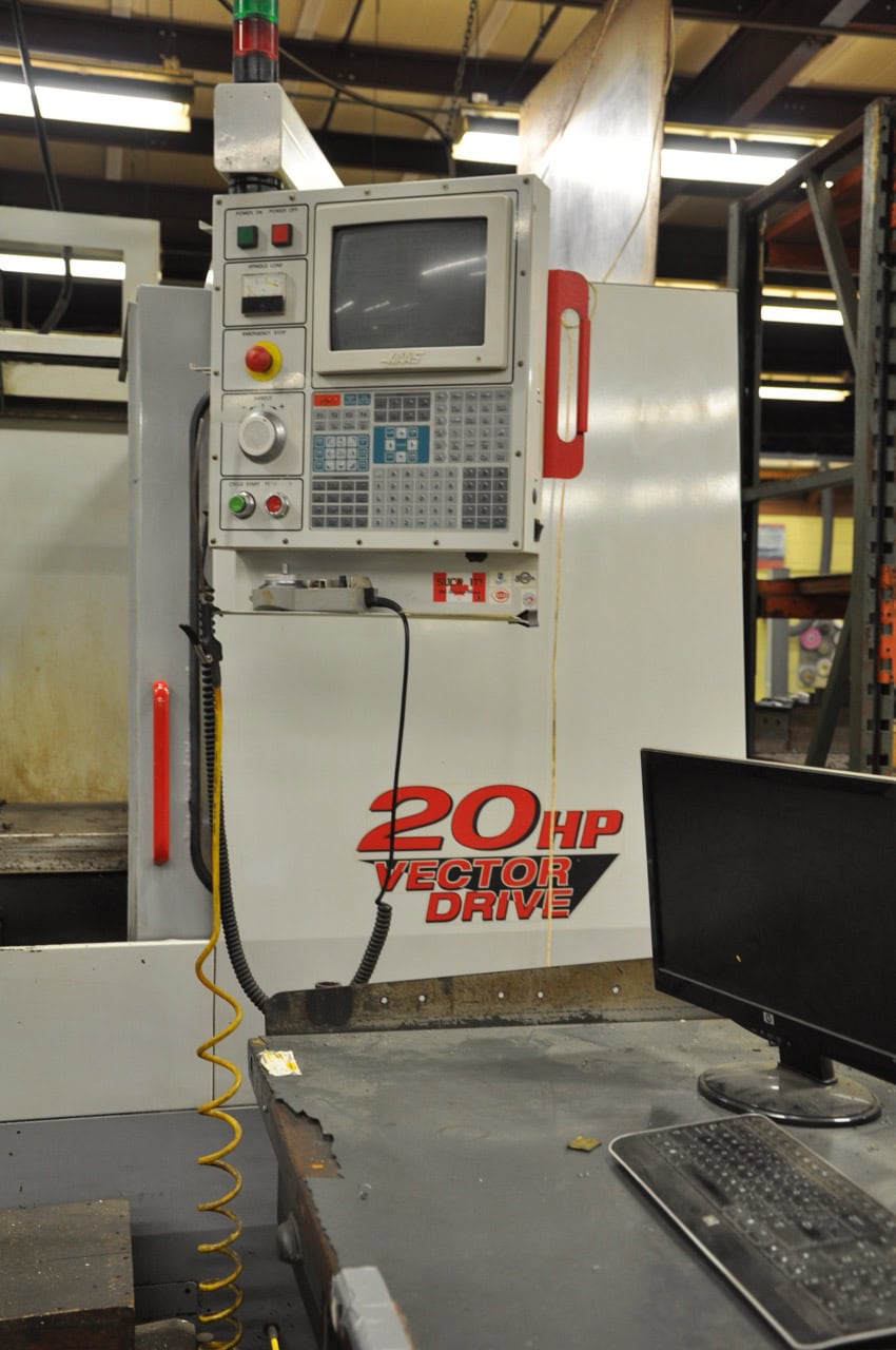 Haas VF-8 VMC, 1999- Chip Auger, Rigid Tapping, Programable Coolant Nozzle - Image 16