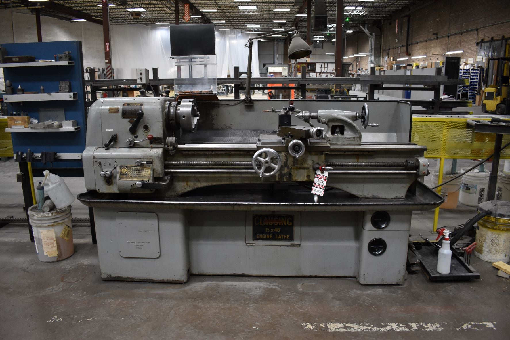 15"x48" Clausing Colchester Lathe, 1960s