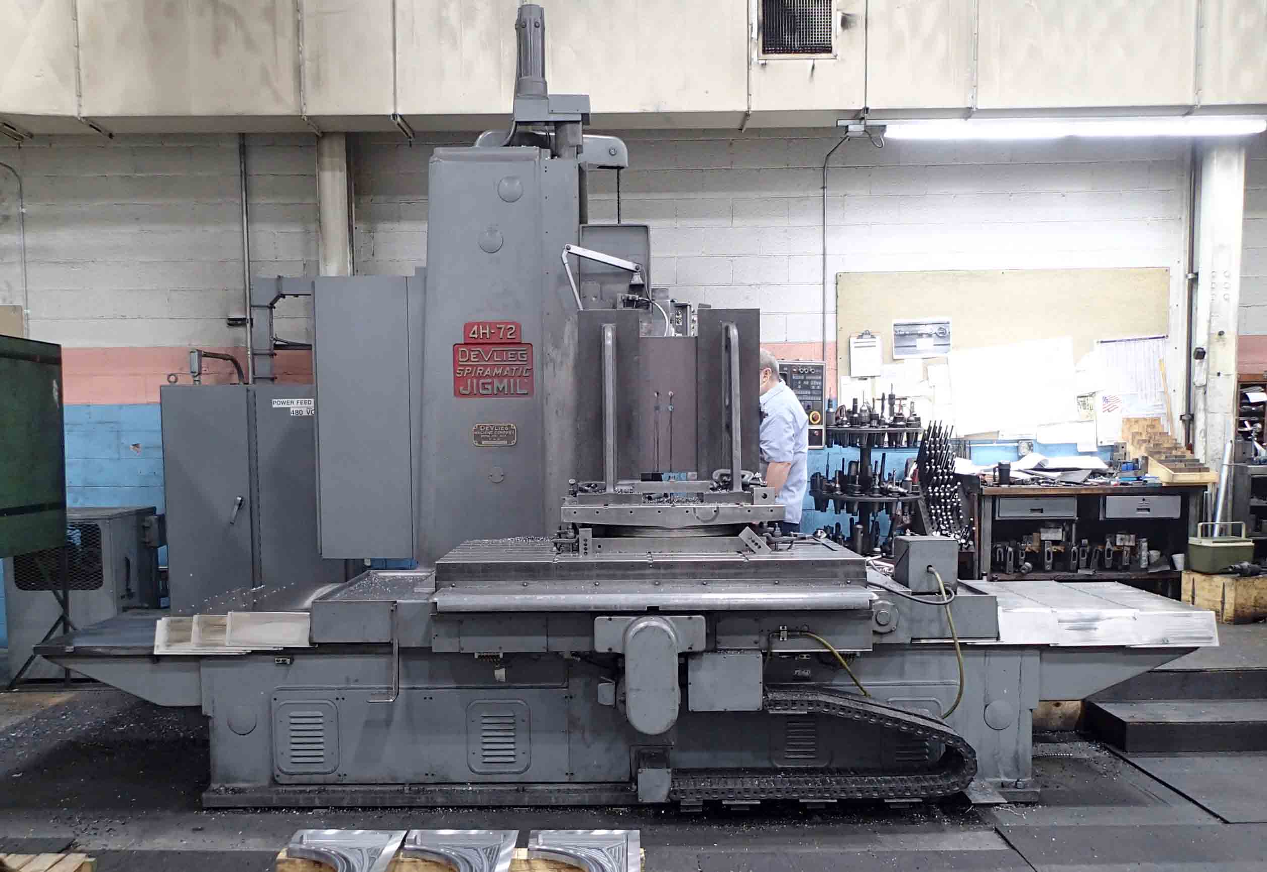 DeVlieg 4H-72 CNC Horizontal Boring Mill, 1966/R. 1986- AB Control, Great Condition