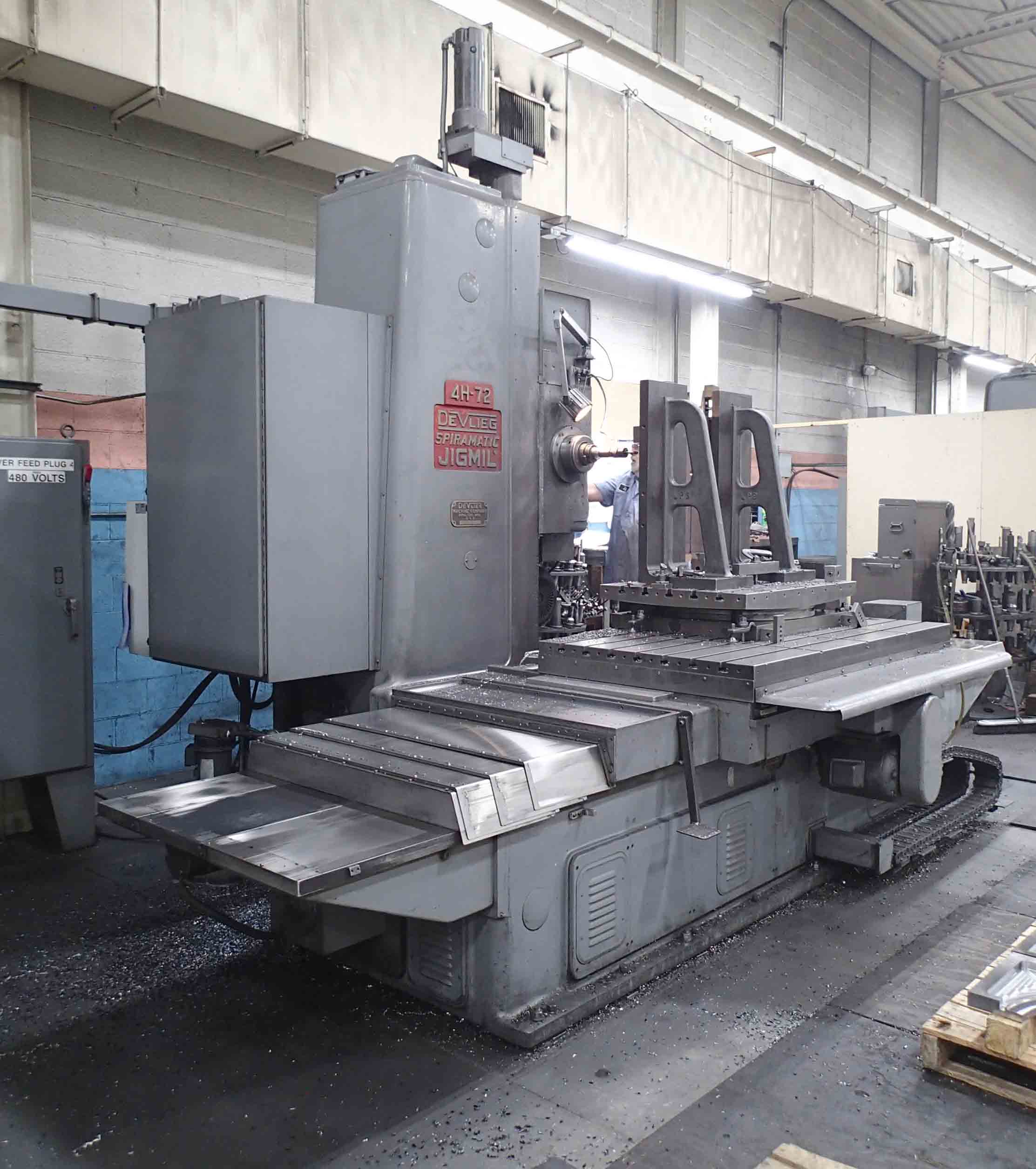 DeVlieg 4H-72 CNC Horizontal Boring Mill, 1966/R. 1986- AB Control, Great Condition - Image 2