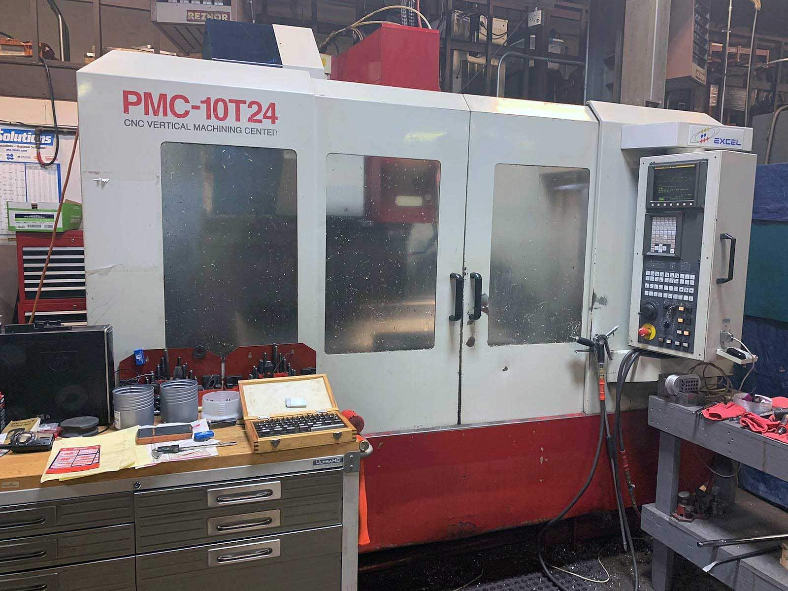 Excel PMC-10T24 VMC, 1998 - Rigid Tap, 24 ATC, Fanuc
