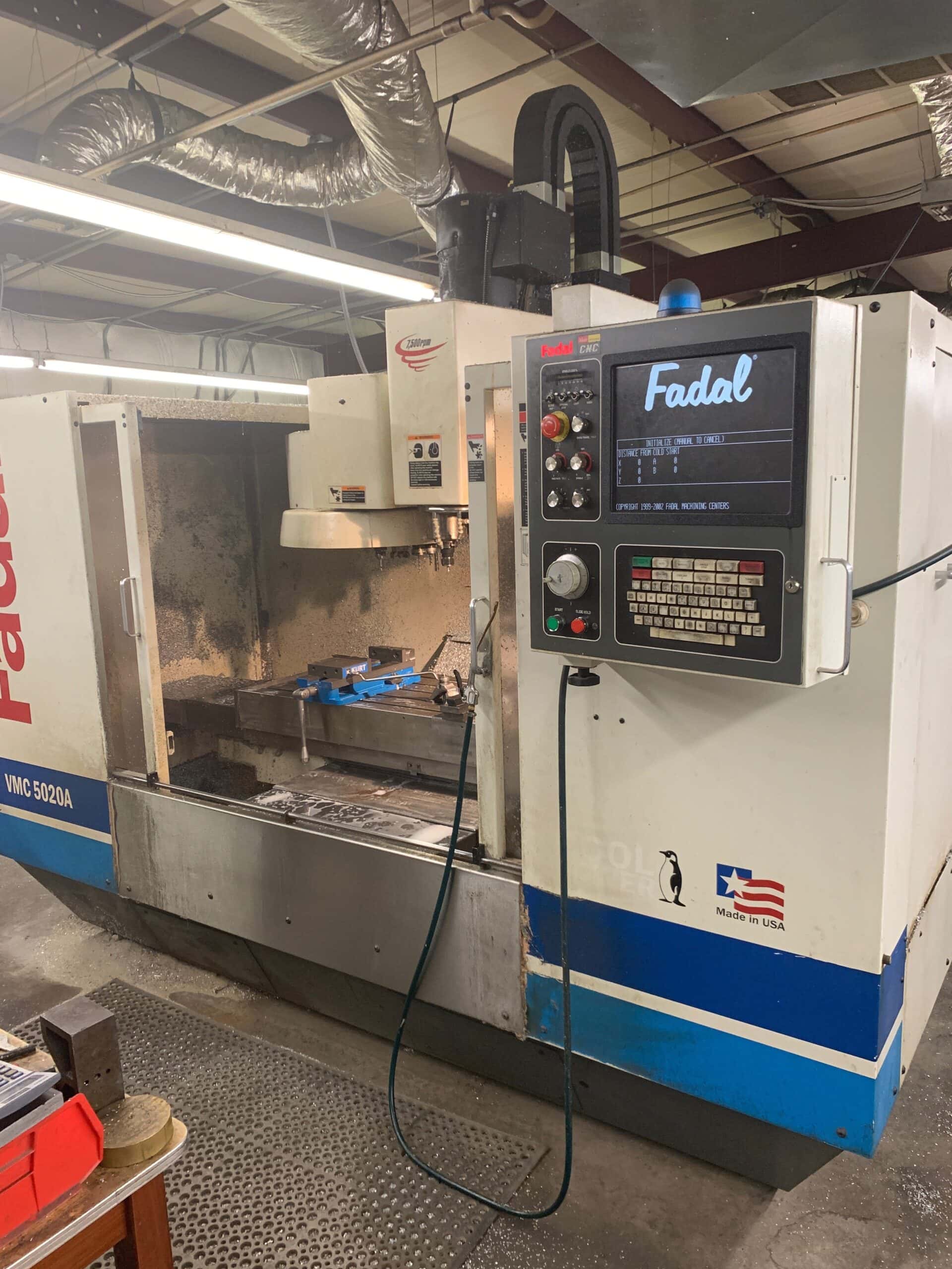 Fadal 5020A HT VMC, 2004- Priced To Sell, Under Power, Video Available