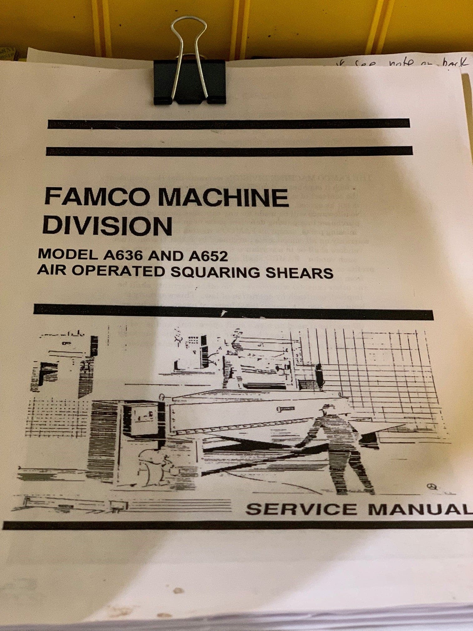 16 Gauge x 36" Famco A636 Shear - Backgauge Included - Image 4