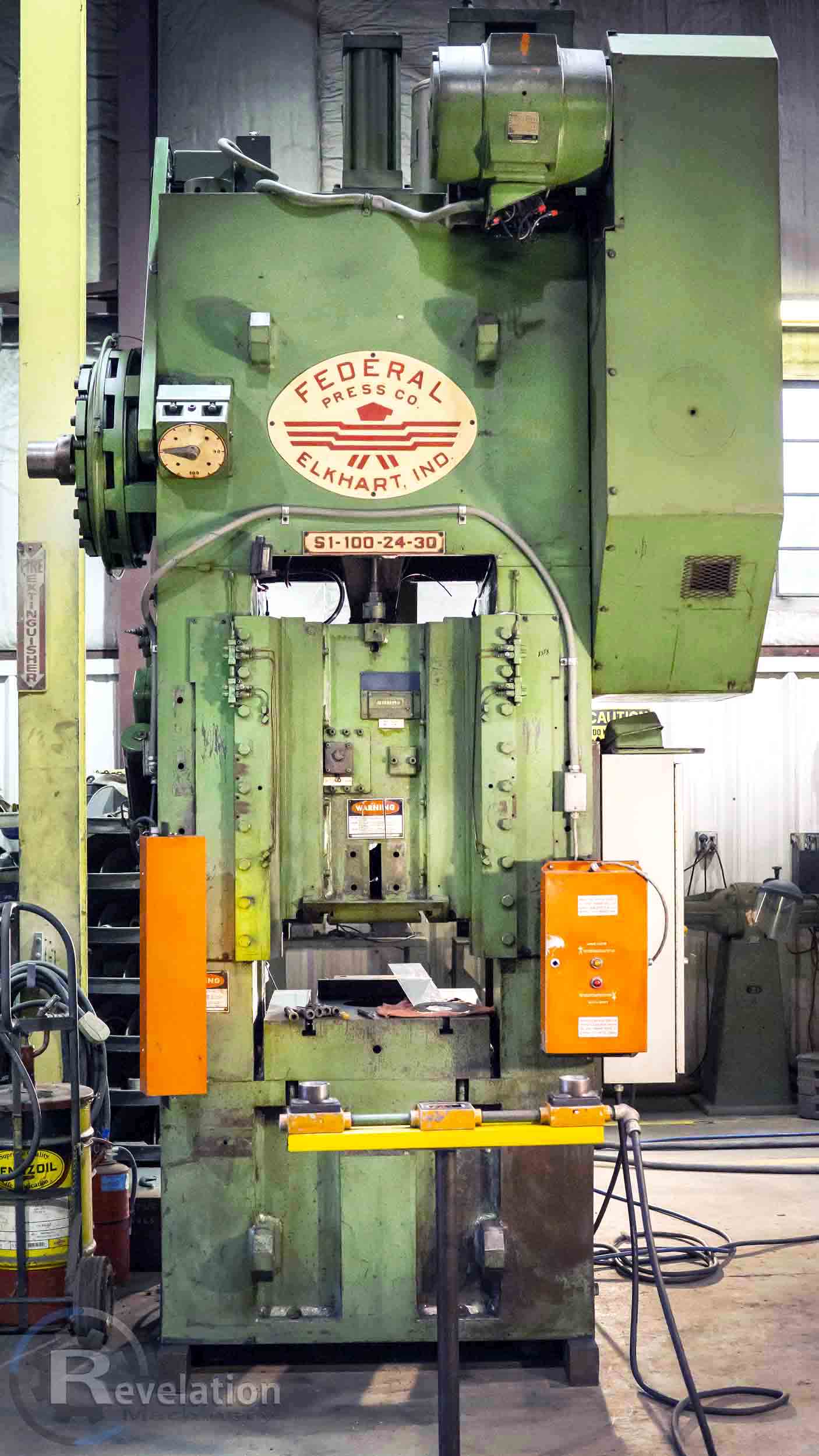 Federal S1 Press- 100 Ton, 24” x 30” Bed, Replaced Clutch Valve - Image 2