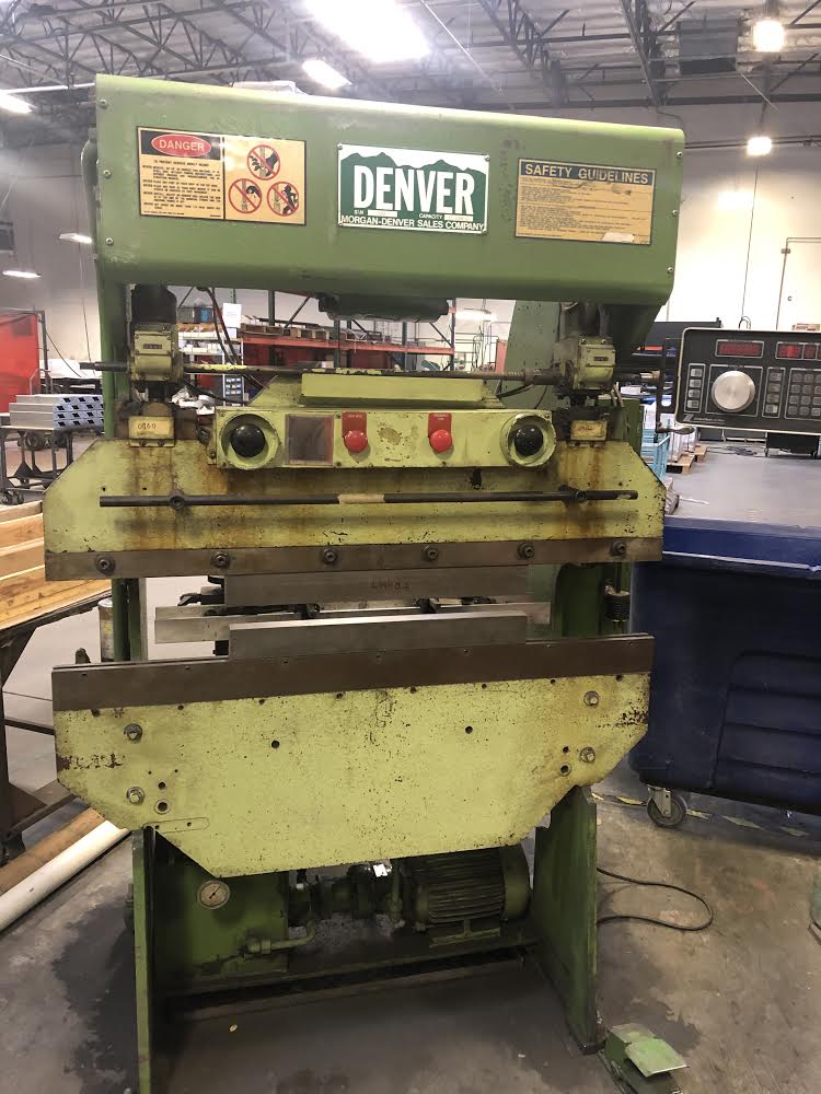 17 Ton x 4' Morgan Denver Manual Press Brake
