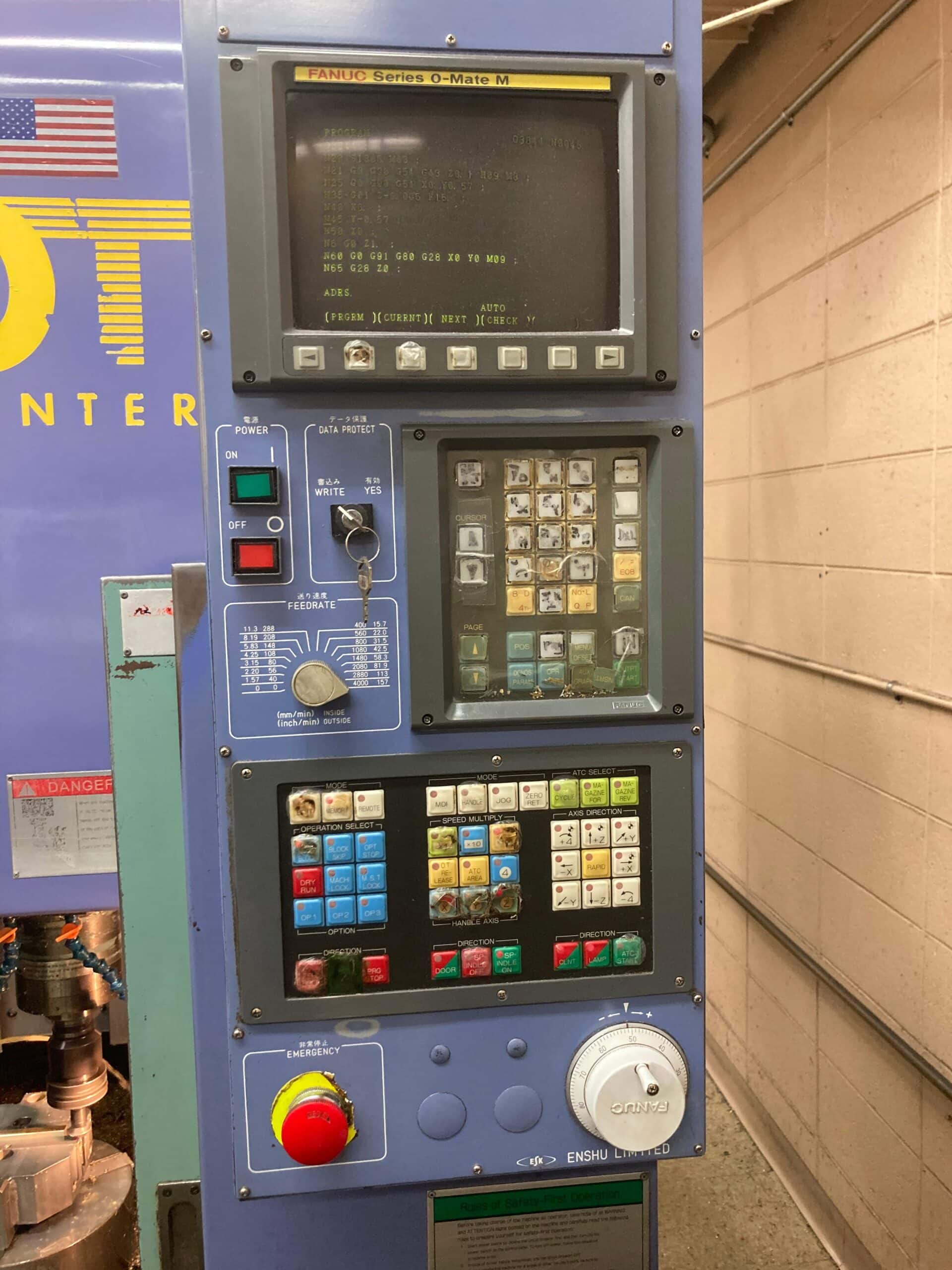 Enshu DT Center Drill and Tap - Fanuc O-Mate M Control - Image 2