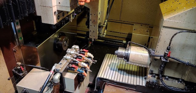 Ganesh Cyclone 32CS CNC Swiss Type Lathe, 2012 - Parts Catcher, Y Axis, 12' Barfeeder - Image 4