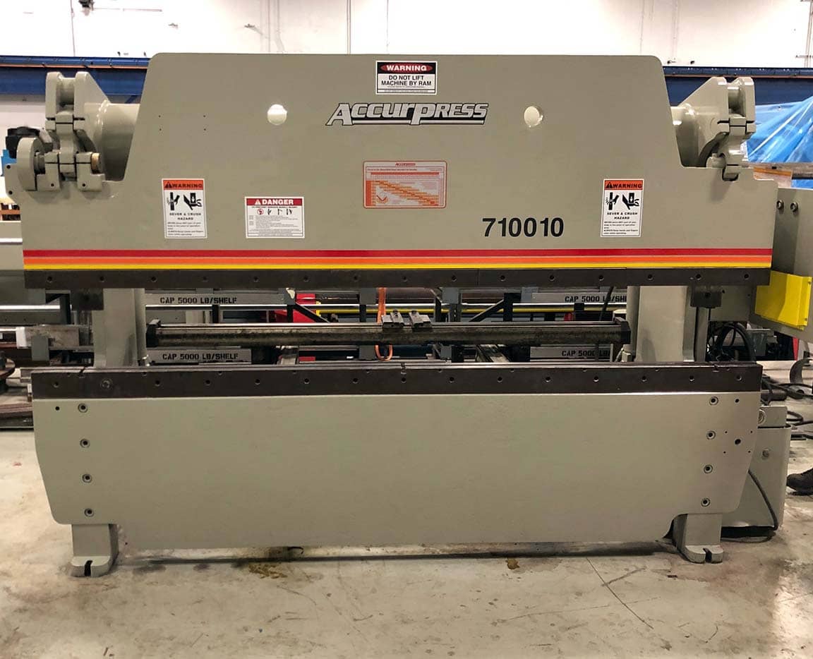 100 Ton x 10 Accurpress Press Brake, 1999 - With ETS200 Backguage Control