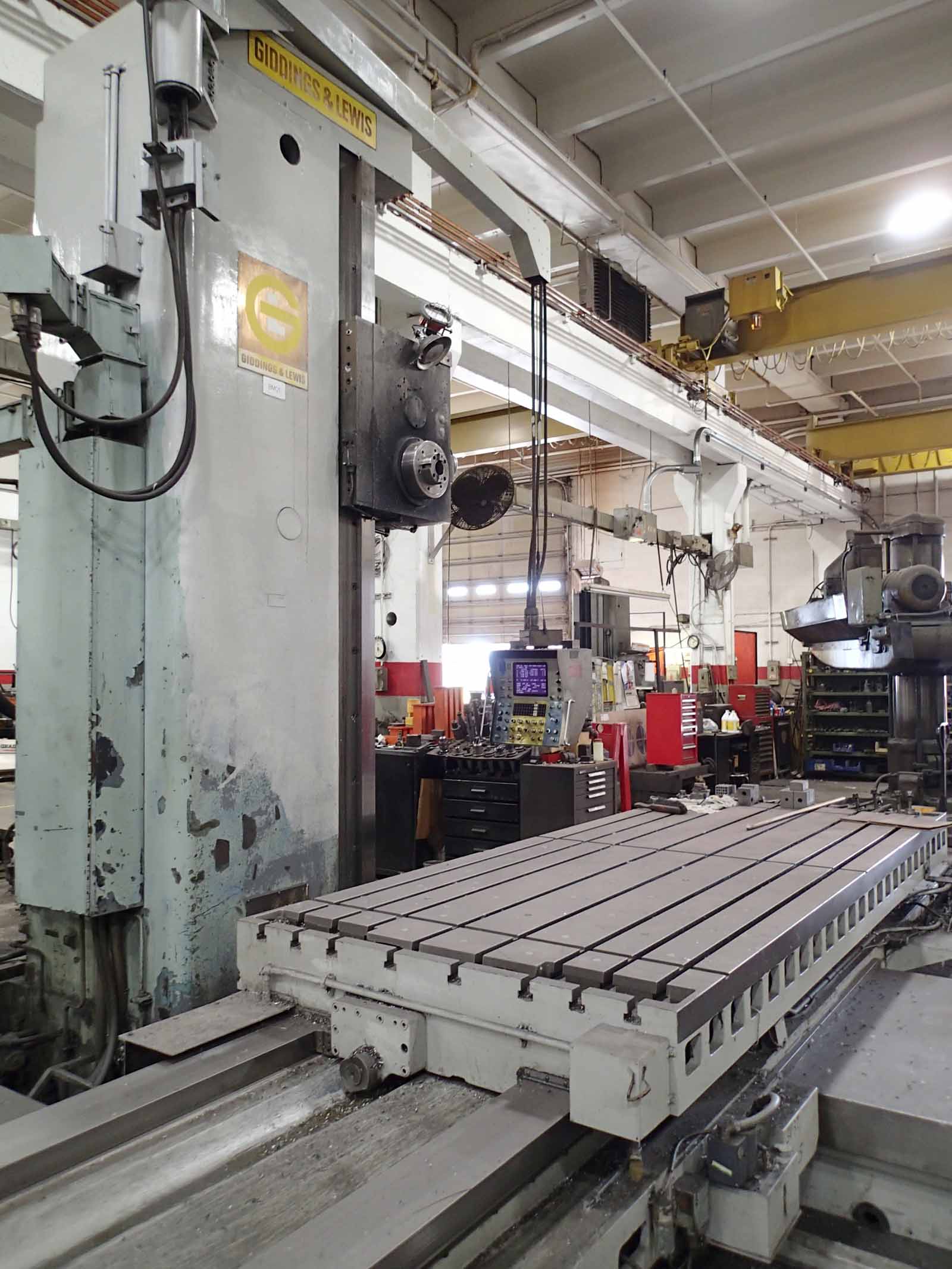 Giddings & Lewis Saddle Type Horizontal Boring Mill, 1971- 129" Travel - Image 4