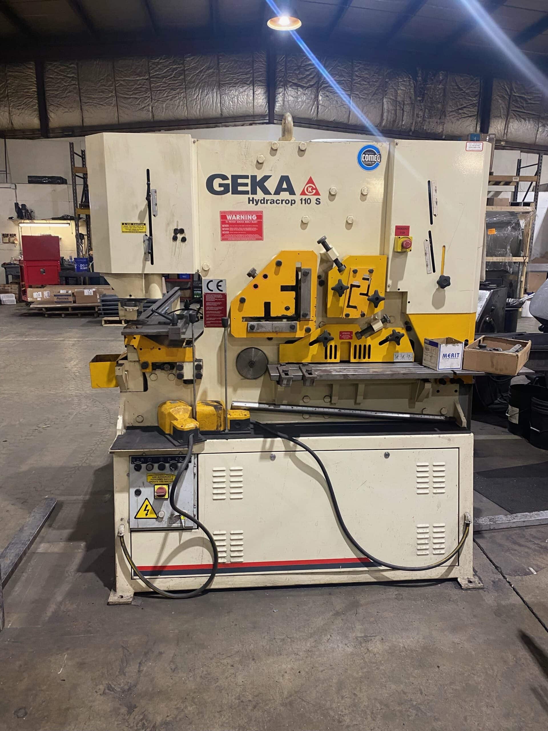 121 Ton Geka Hyrdacrop 110s Ironworker, 2014