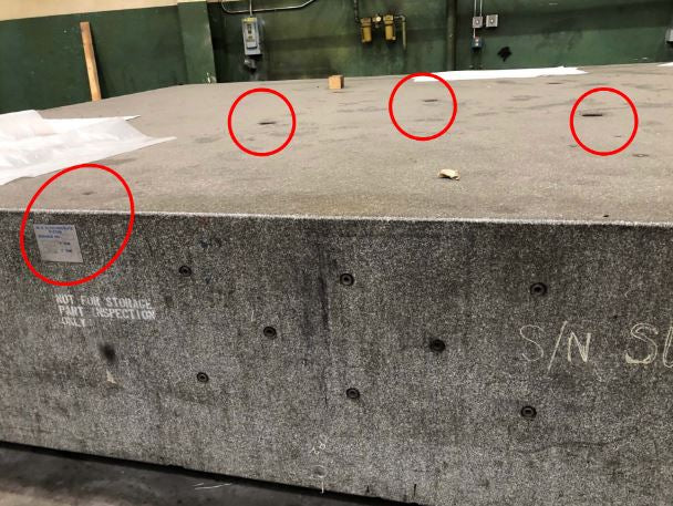 18' x 13' x 30" IN G, H Coordinate System Granite Surface Plate - Approx. 106,000 lbs. - Image 3