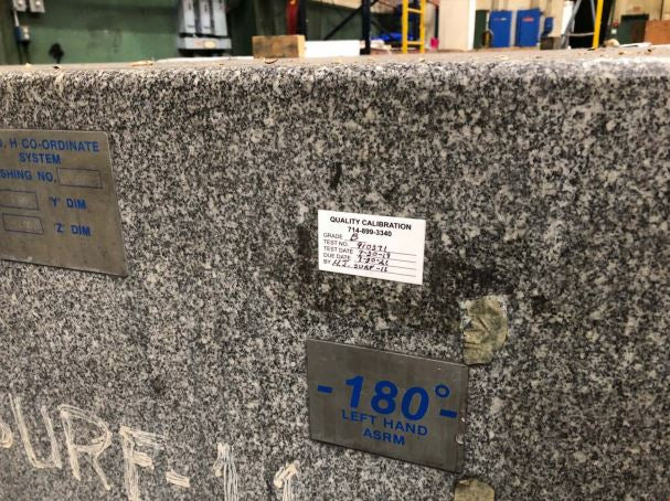 18' x 13' x 30" IN G, H Coordinate System Granite Surface Plate - Approx. 106,000 lbs. - Image 2