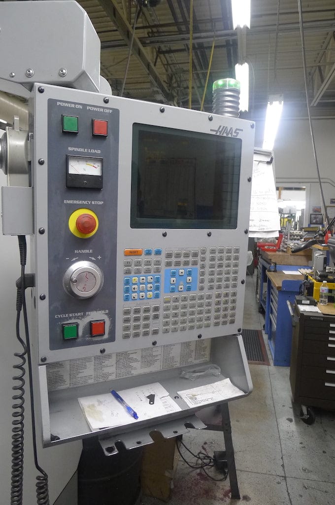 Haas VF-4 VMC, 2002 - 4th Axis HRT-210 Rotary Table, Probing, 10k RPM - Image 3