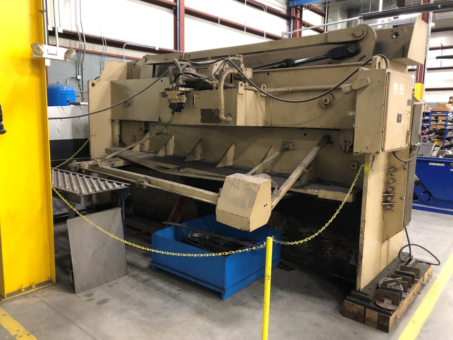 3/8" x 14' HTC Hydraulic Shear, 1975- Power Squaring Arm - Image 2