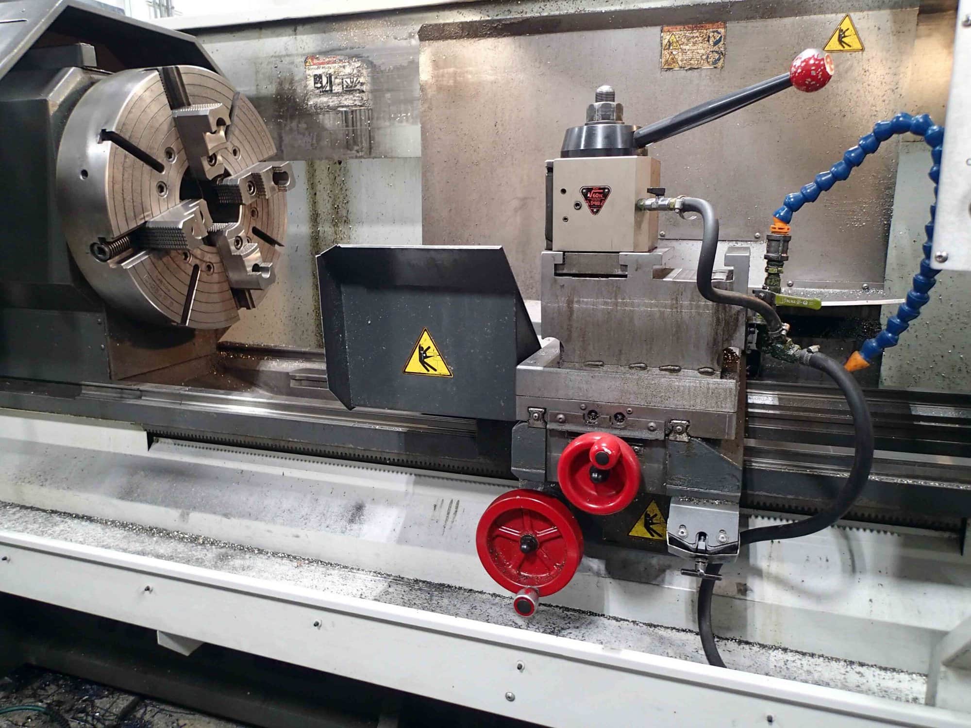 Haas TL-3B CNC Lathe, 2014 - (2) 25" Chucks, Rear Chuck, Coolant Thru Tool Post, Tailstock, Steady Rest - Image 2