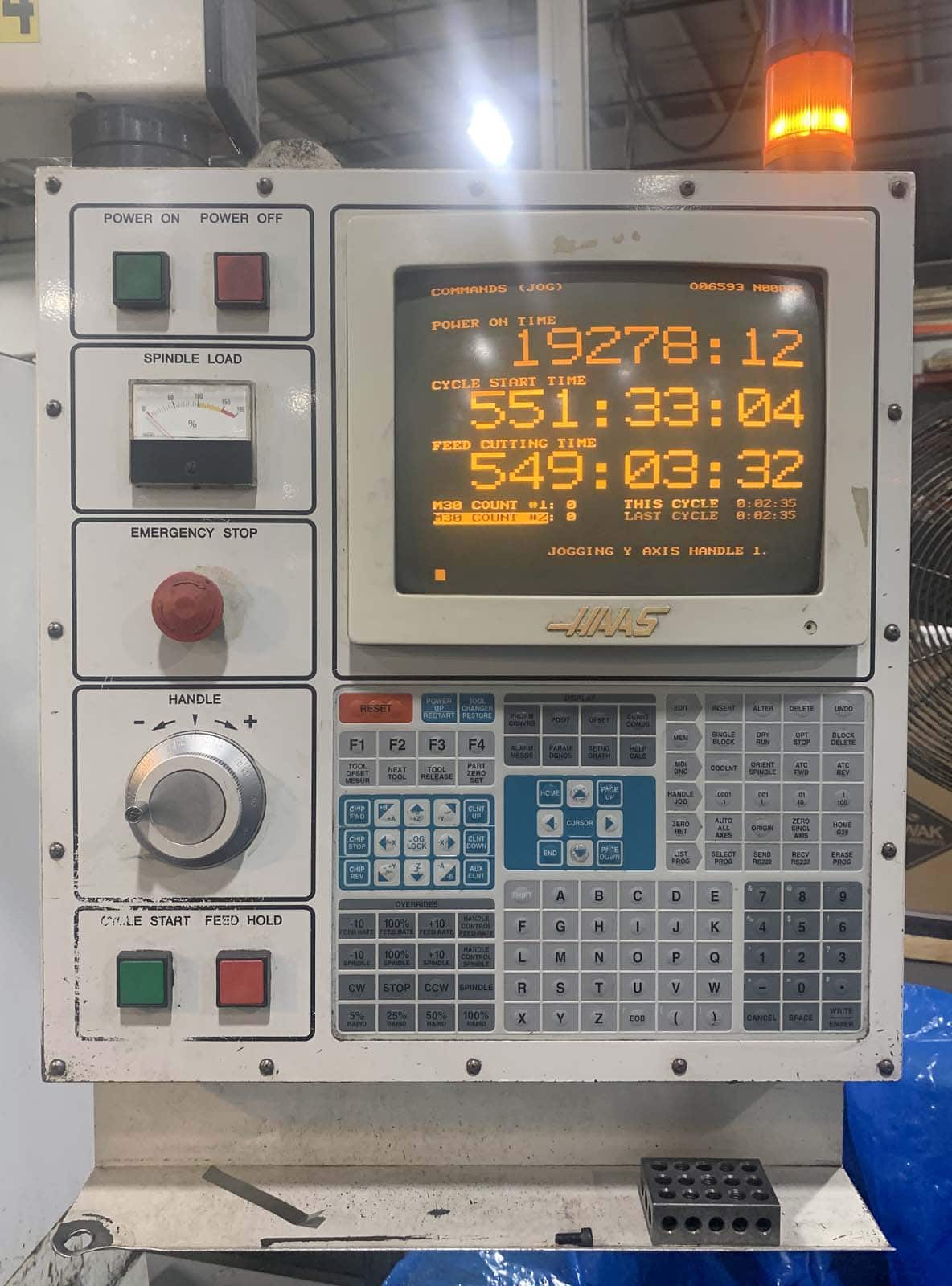 Haas VF-4 Vertical Machining Center, 1999- TSC, 10k Spindle, Auger - Image 4