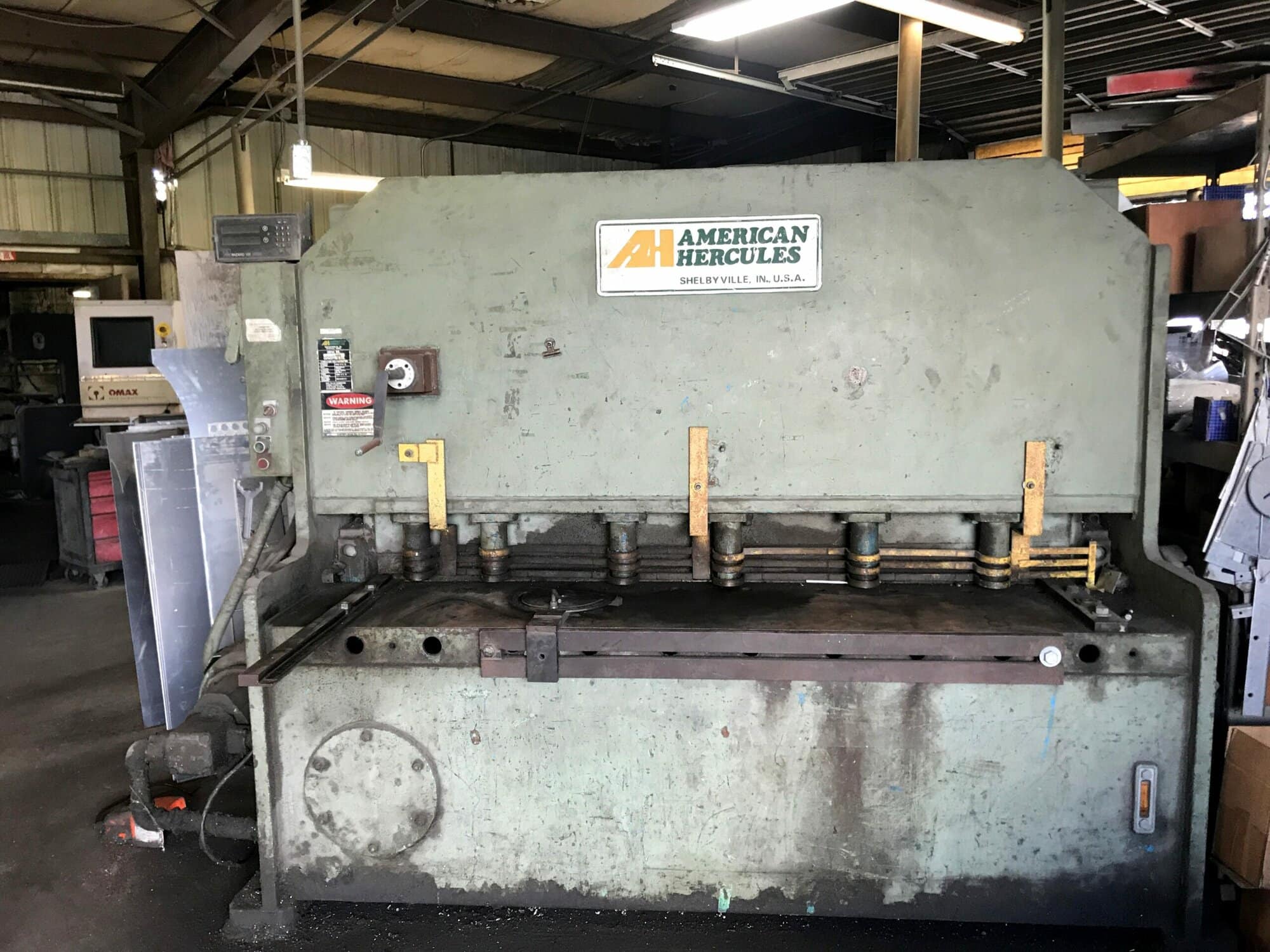 1/4" x 6' American Hercules Hydraulic Shear