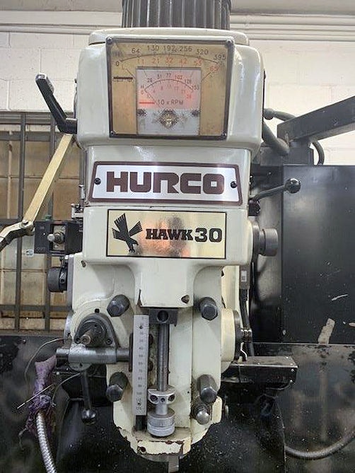 Hurco Hawk 30/SSM CNC Bed Mill, 2002 - Ultimax Control, 3,900 RPM, 40 Taper - Image 2
