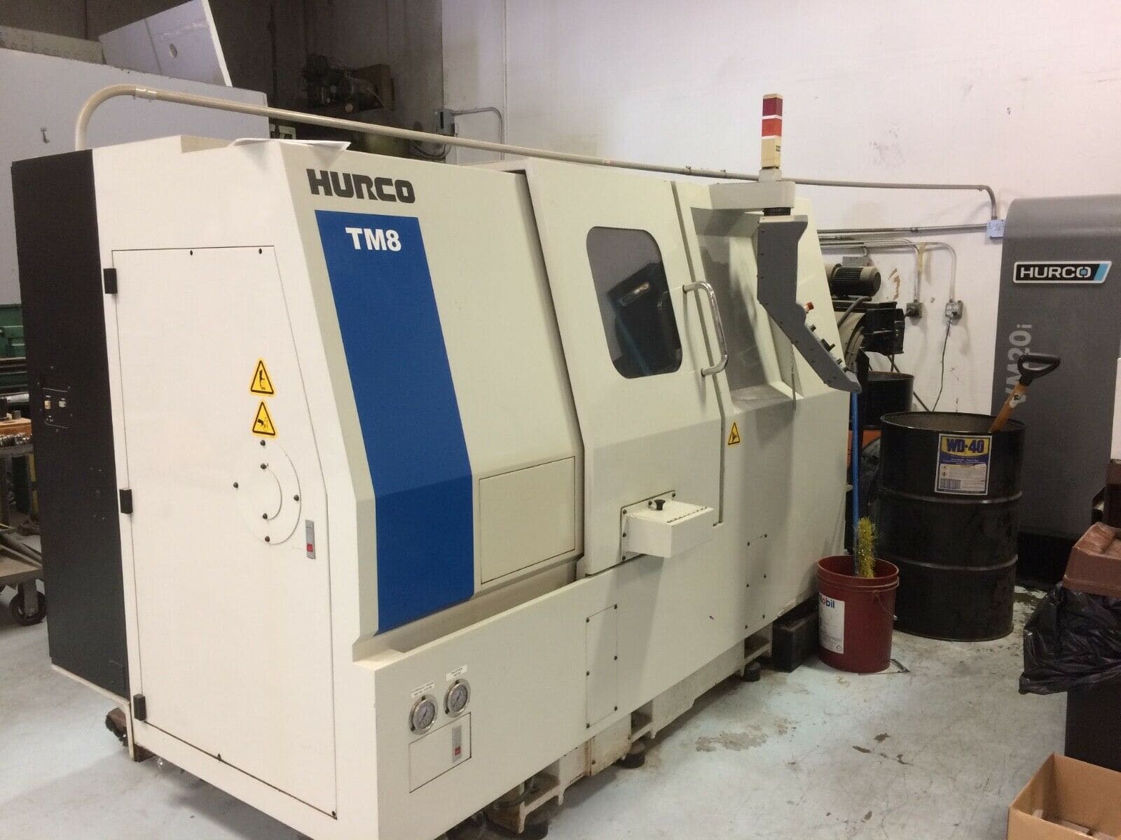 Hurco TM-8 CNC Lathe, 2007 - Tailstock, Chip Conveyor - Image 2